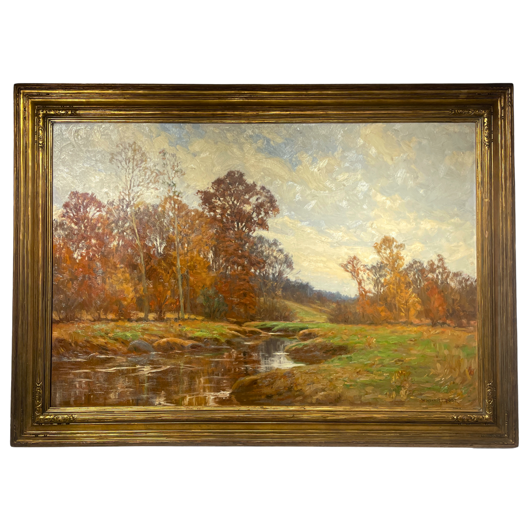   William Merritt Post (1856-1935)    Autumn Landscape   Oil on Canvas, 24 × 36 in. Price: $4,500 