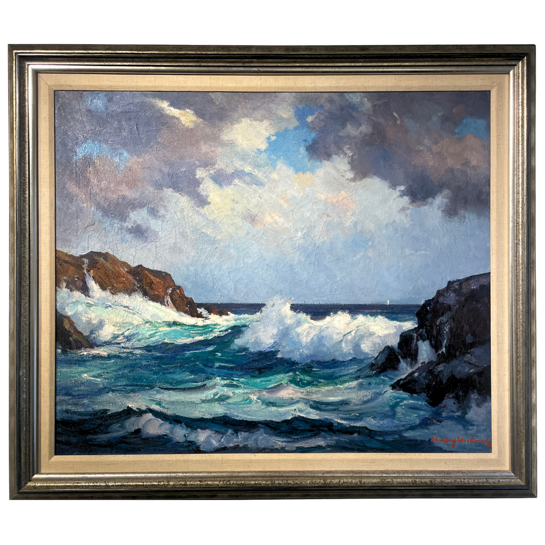  Stanley Woodward (1890-1970)    Rolling Surf   Oil on Canvas, 25 × 30 in. Price: $3,500 