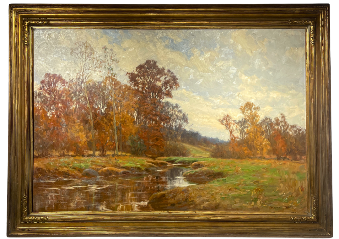   William Merritt Post (1856-1935)    Autumn Landscape   Oil on Canvas, 24 × 36 in. Price: $4,500 