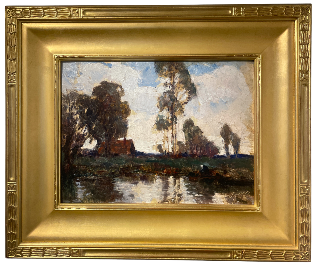   Anthony Thieme (1888-1954)    Rural Landscape   Oil on Board, 12 × 16 in. Price: $2,500  - SOLD  