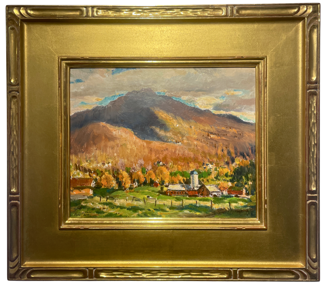   Antonio Cirino (1888-1983)    Mount Mansfield, VT    Oil on Board, 10 × 12 in. Price: $2,500 