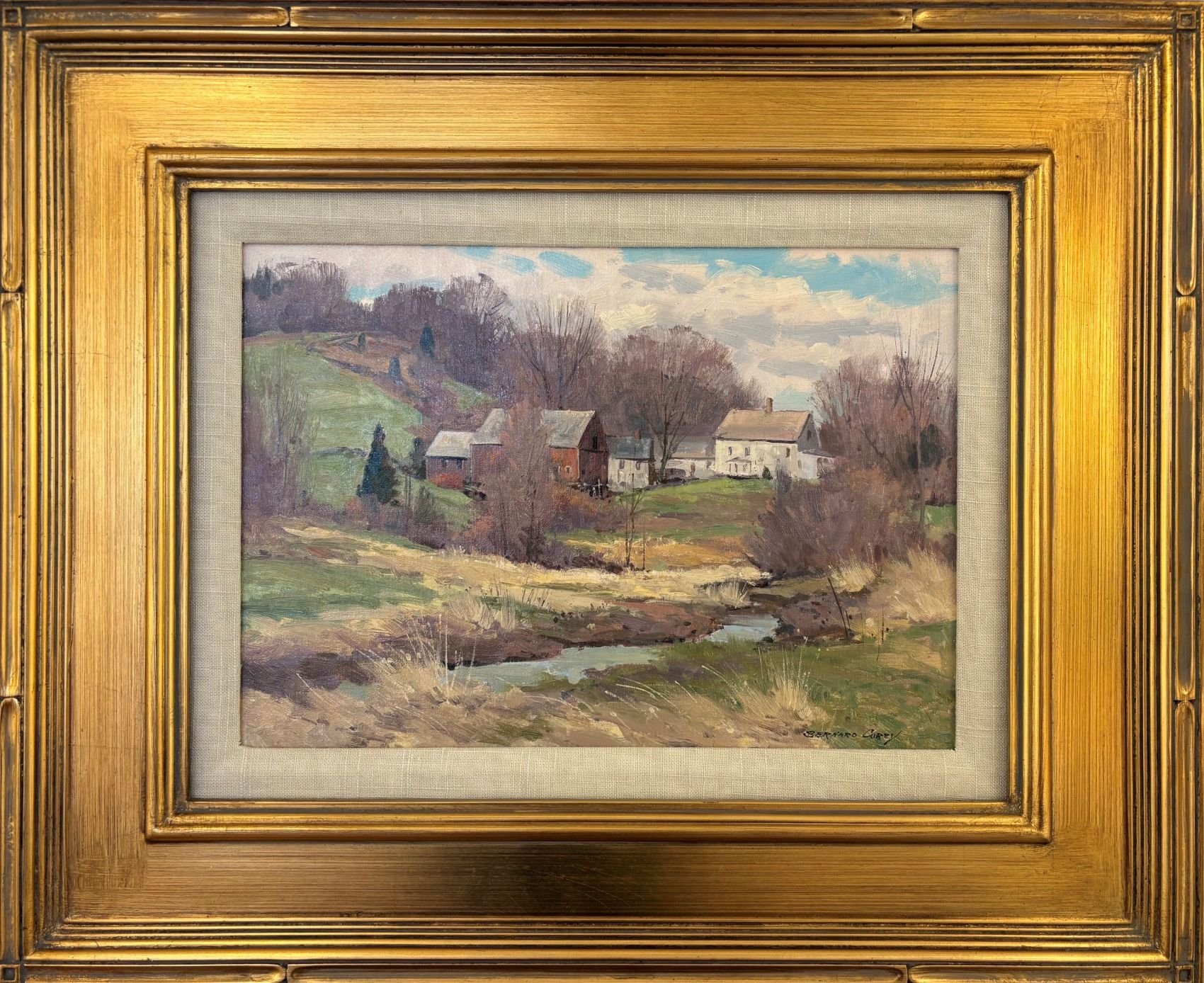   Bernard Corey (1914-2000)  Whisper of Spring   Oil on Board, 10 x 14 in. $1,000 