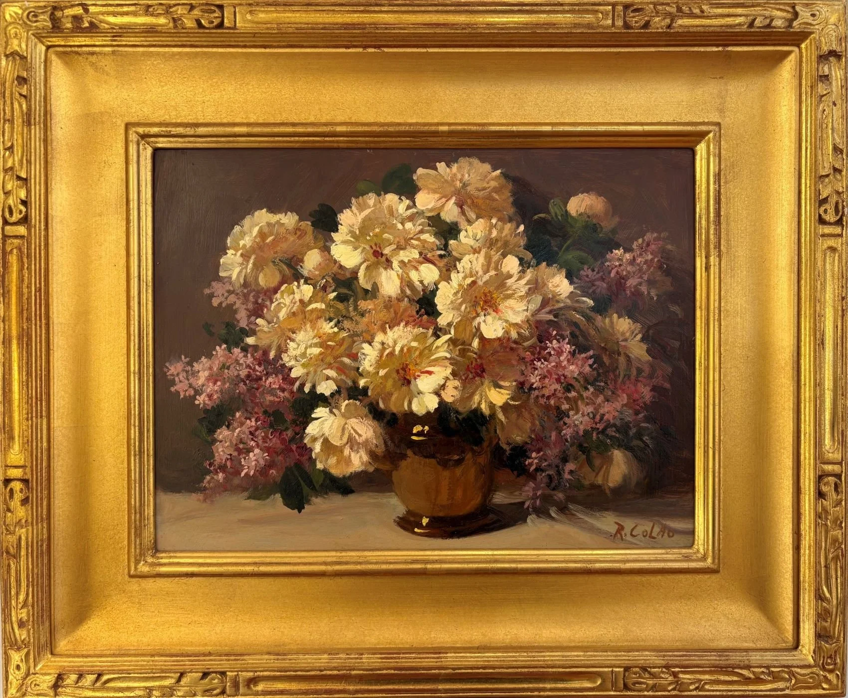   Rudy Colao (1927-2014)  Still Life   Oil on Board, 12 x 16 in. $950 