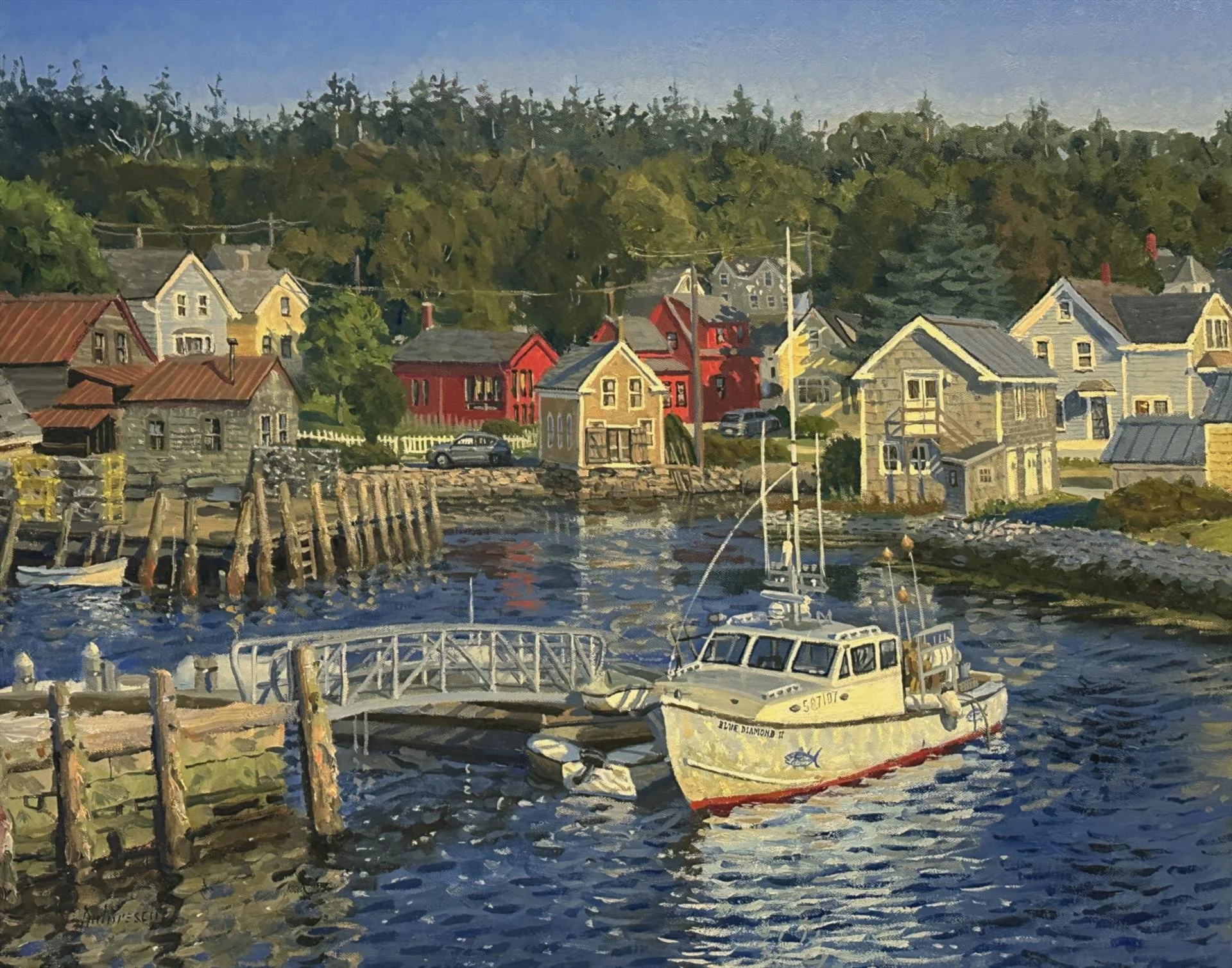   Fred Doloresco ,  Blue Diamond  Oil, 24 × 30 in. $7,200 