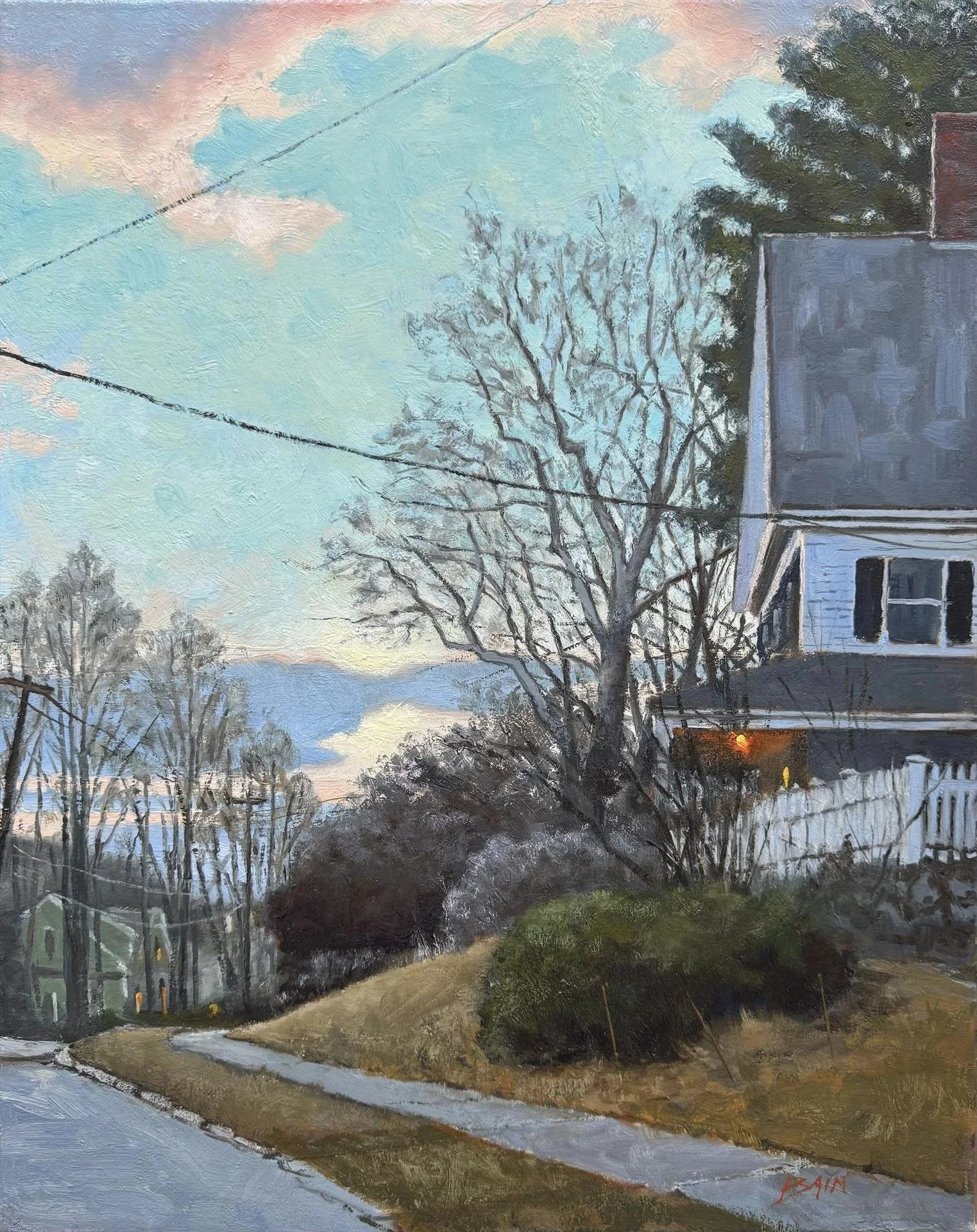   Peter Bain ,  Morning Lights  Oil, 20 × 16 in. $1,400 