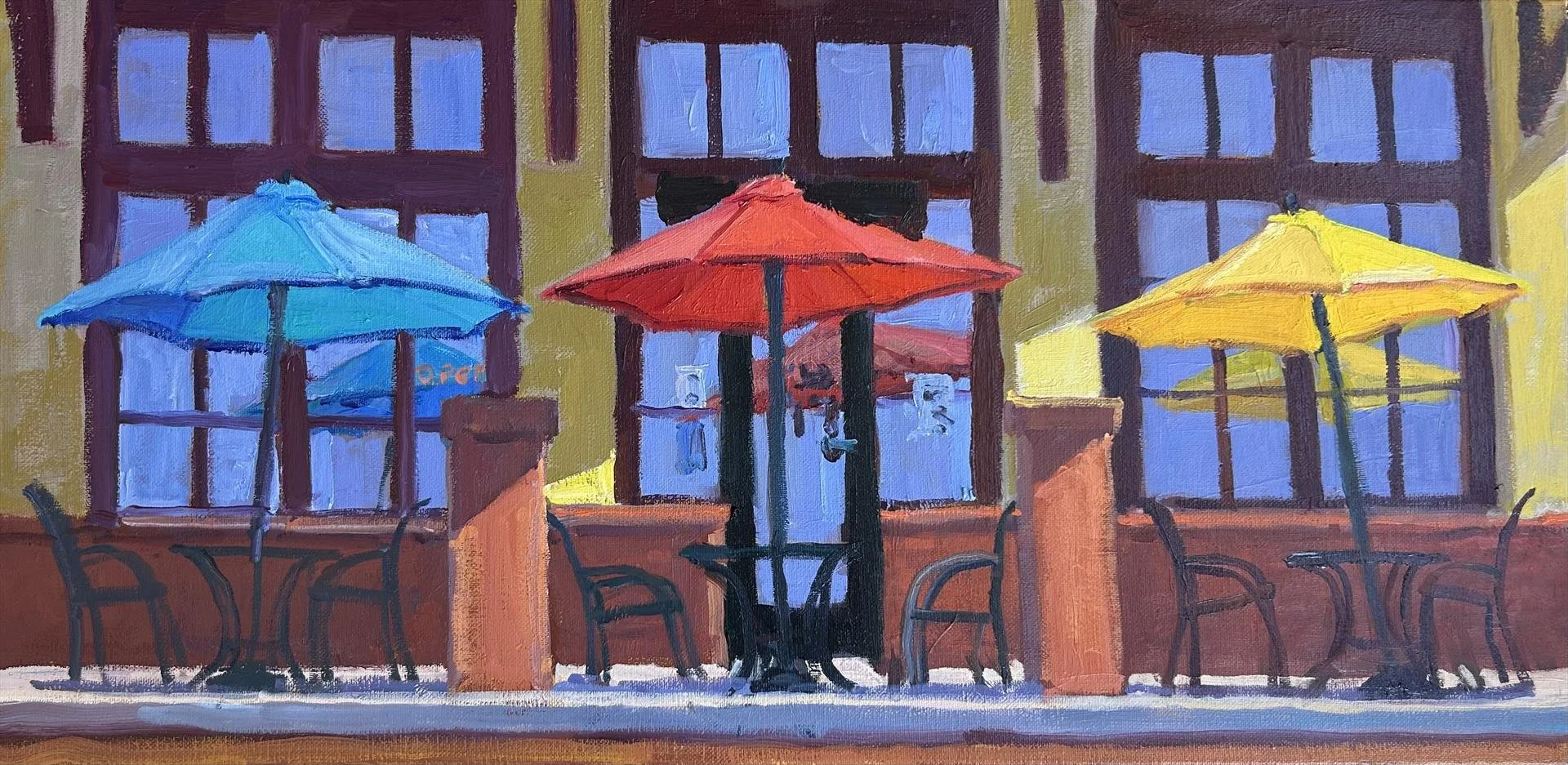   Pamela Giarratana ,  Primary Practice  Oil, 12 × 24 in. $1,200 