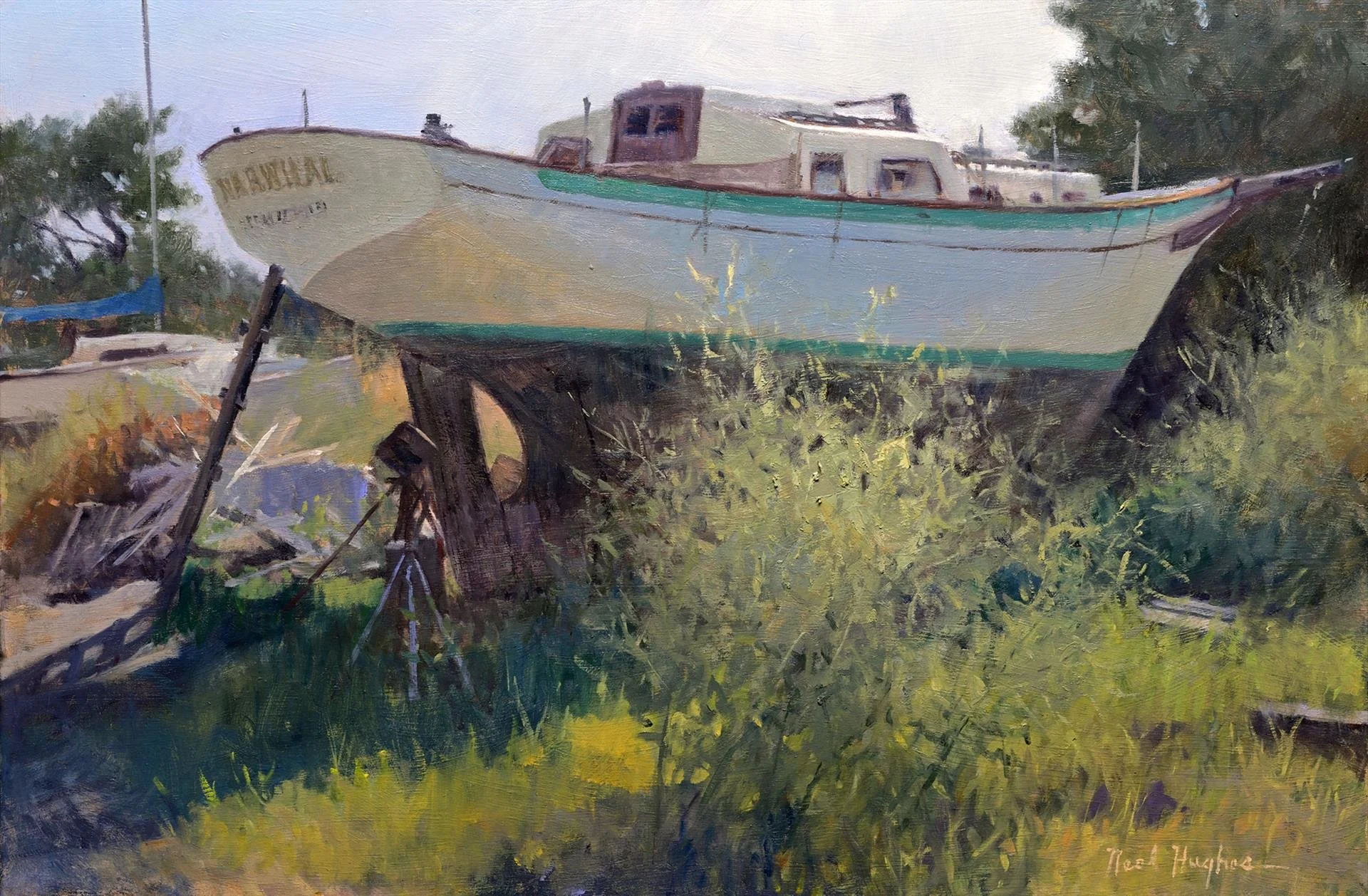   Neal Hughes ,  Field of Dreams  Oil on Linen, 20 × 30 in. $8,500 
