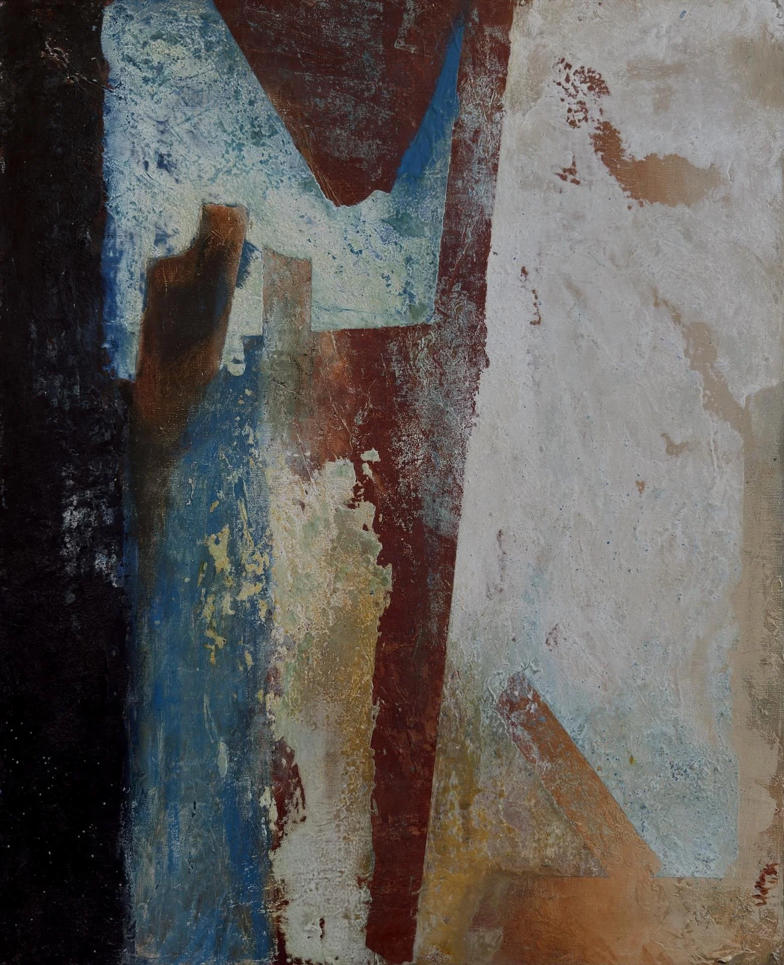   Nella Lush ,  Fragment  Oil and Cold Wax, 30 × 24 in. $4,900 