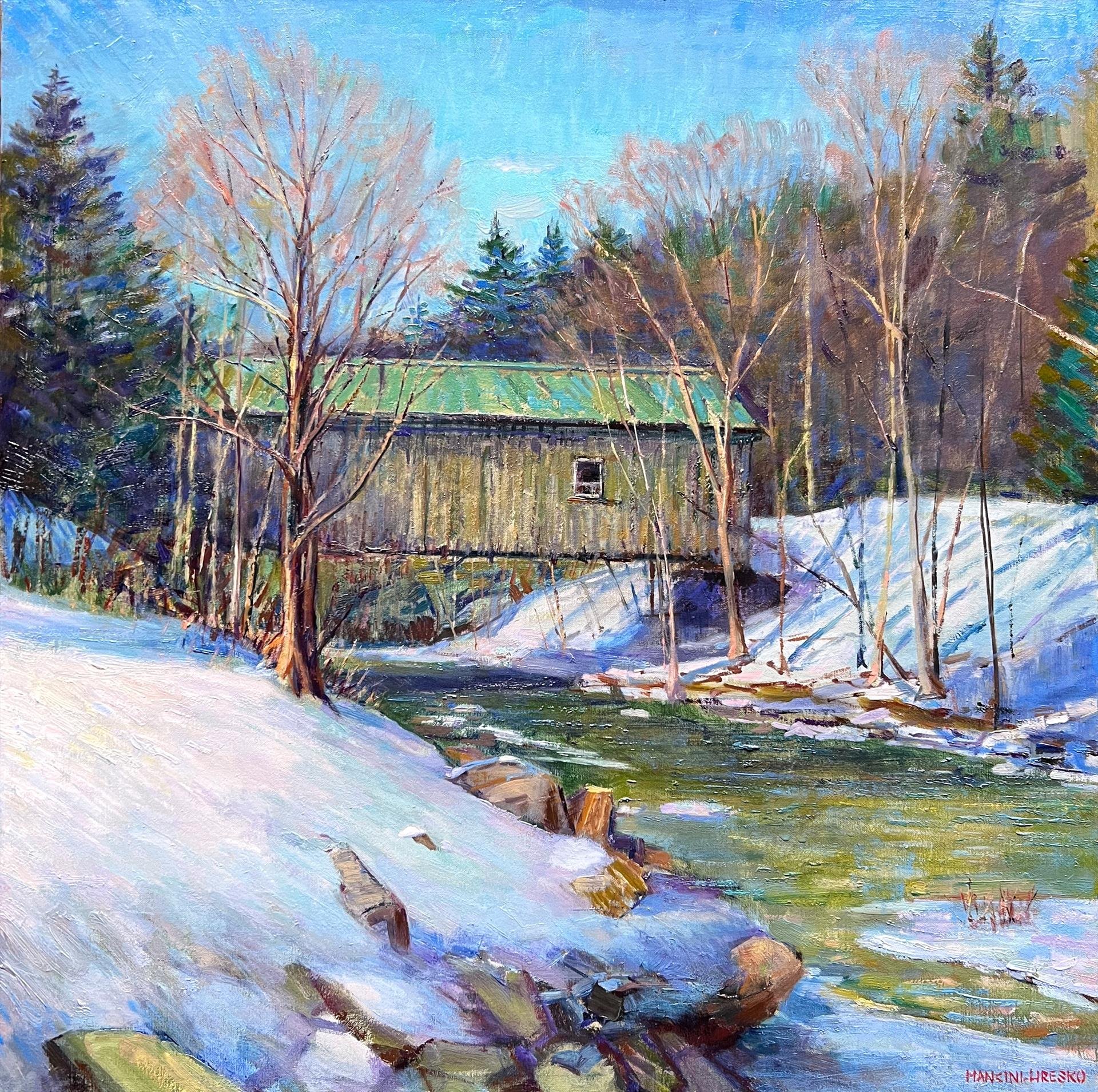   Leo Mancini-Hresko ,  Warm Day  Oil on MAKO, 24 × 24 in. $6,900 