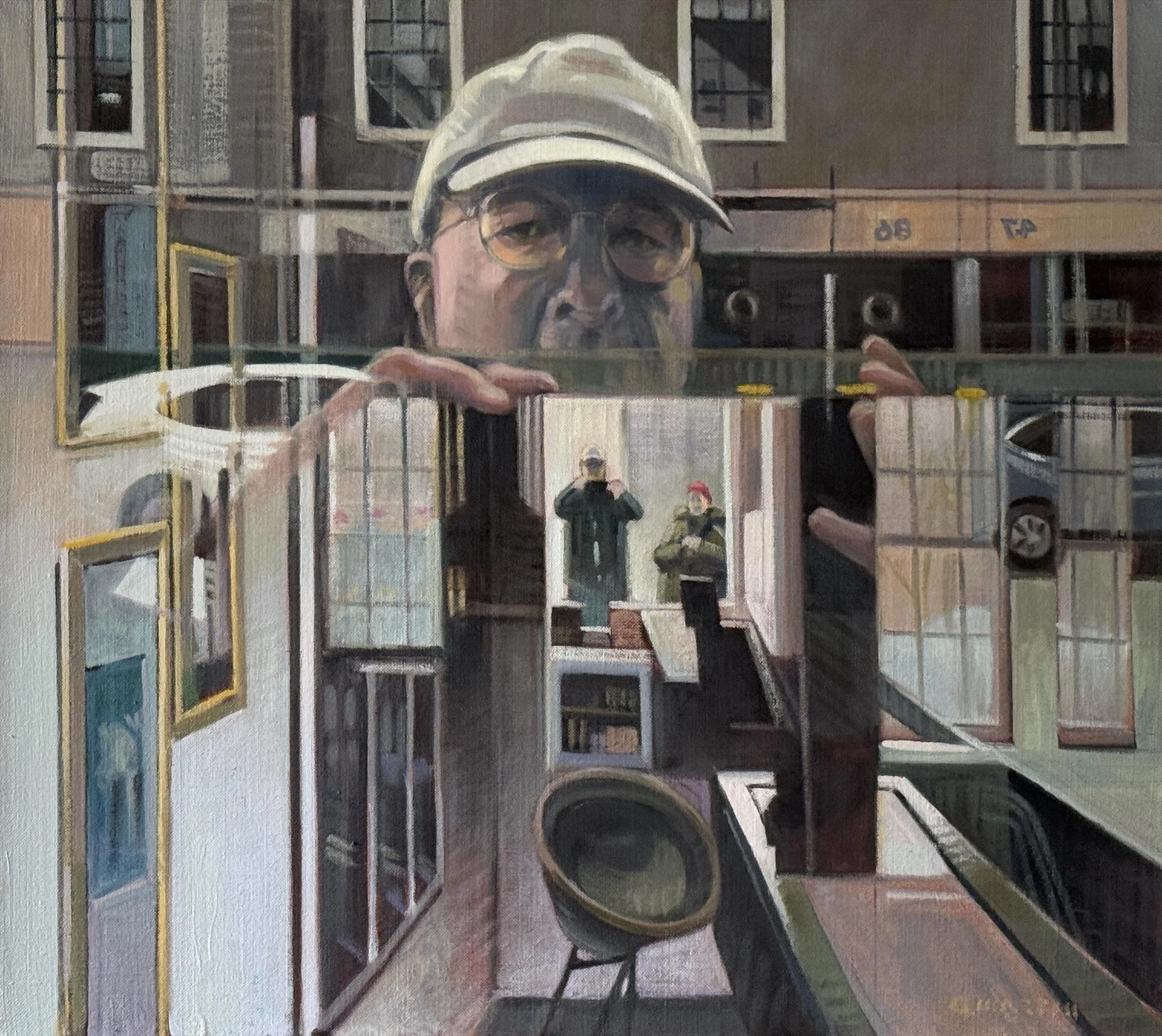   George Martin ,  Echoes  Oil on Linen, 18 × 20 in. $3,200 