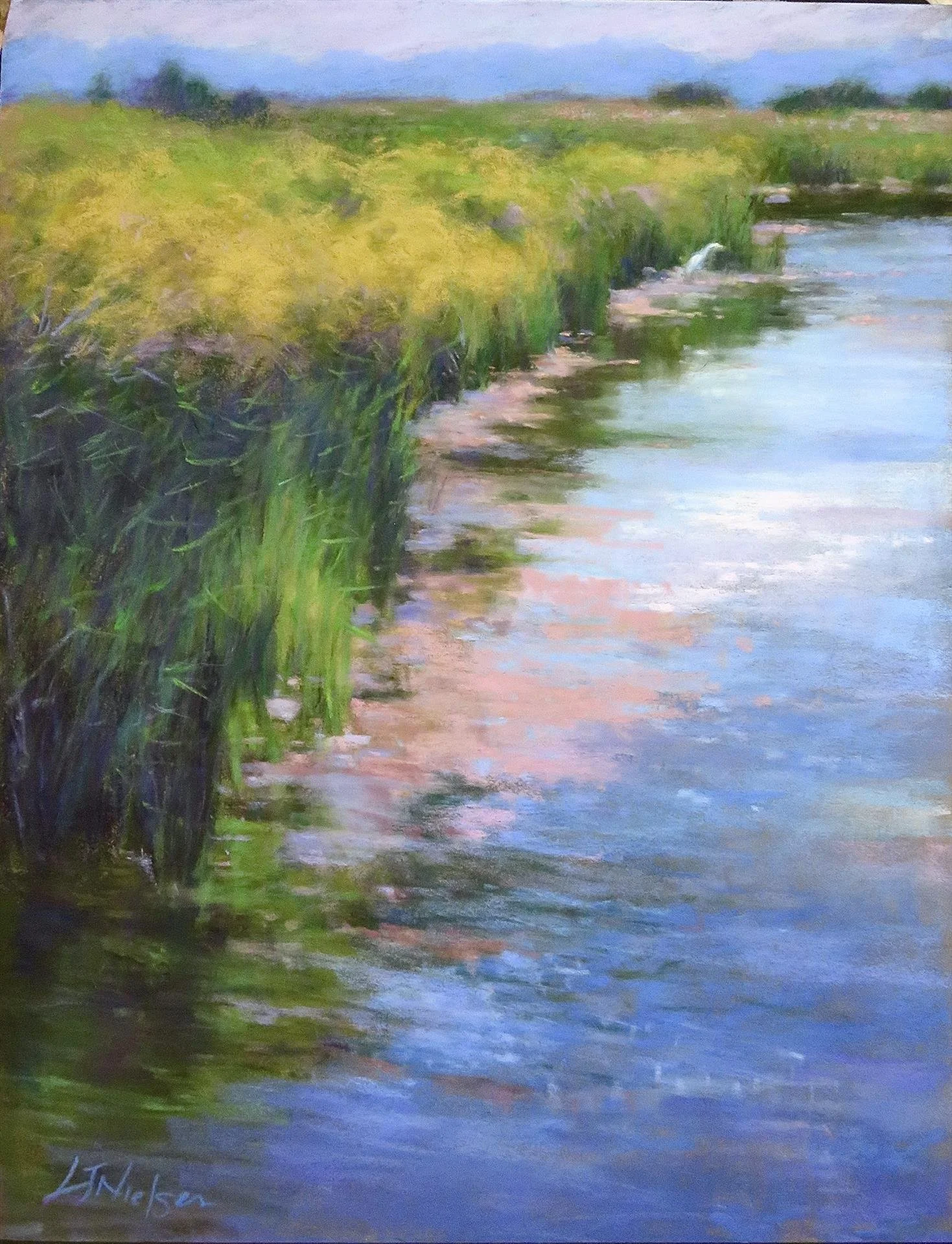   Linda Jo Nielsen ,  August Marsh  Pastel, 16 × 12 in. $1,500 