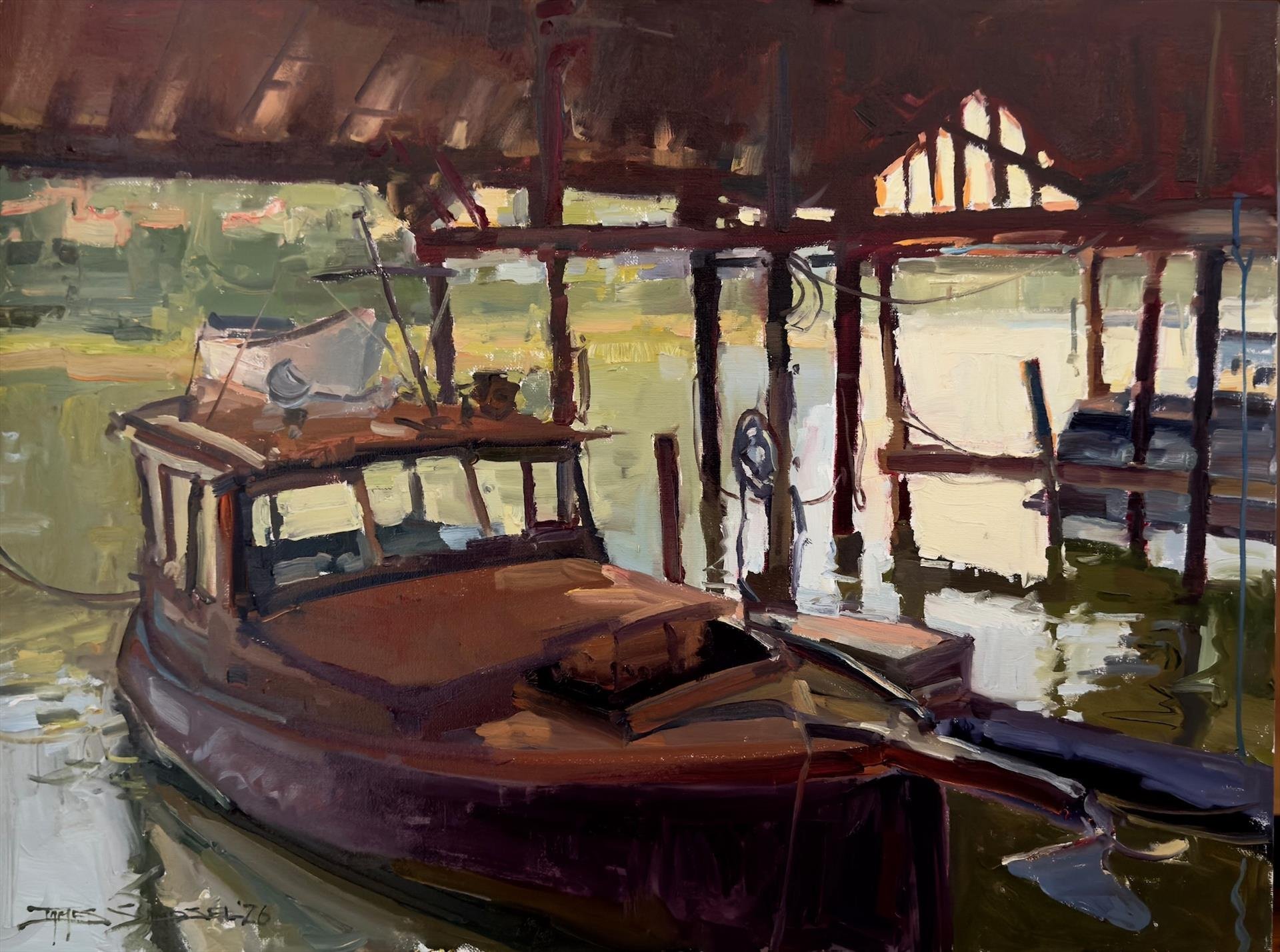   James Sampsel ,  Empty Nester  Oil, 18 × 24 in. $2,300 