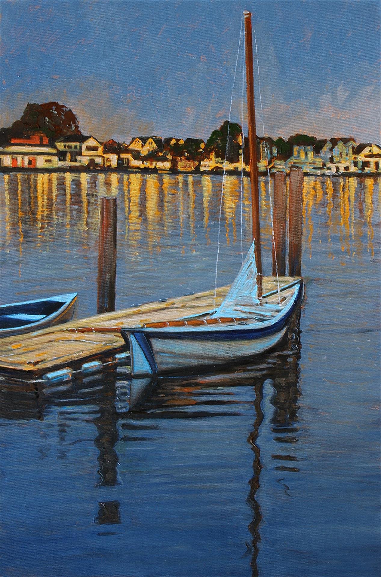   Tom Swimm ,  Mystic Nocturne  Oil on Canvas, 30 × 20 in. $3,600 