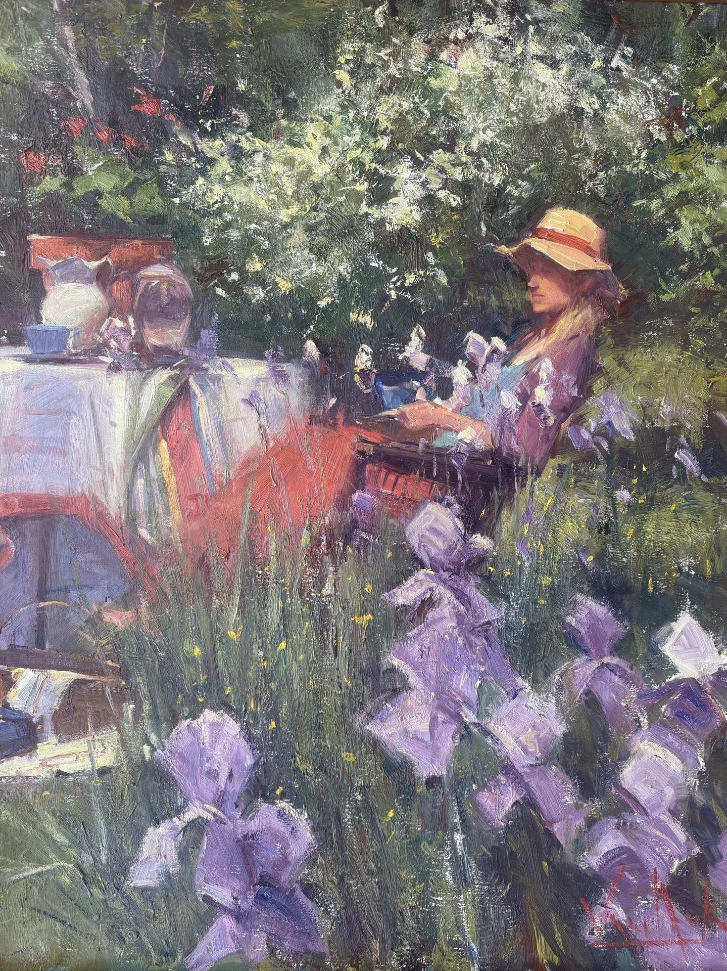   George Van Hook ,  Bridal Veil  Oil on Linen, 30 × 24 in. $9,500 