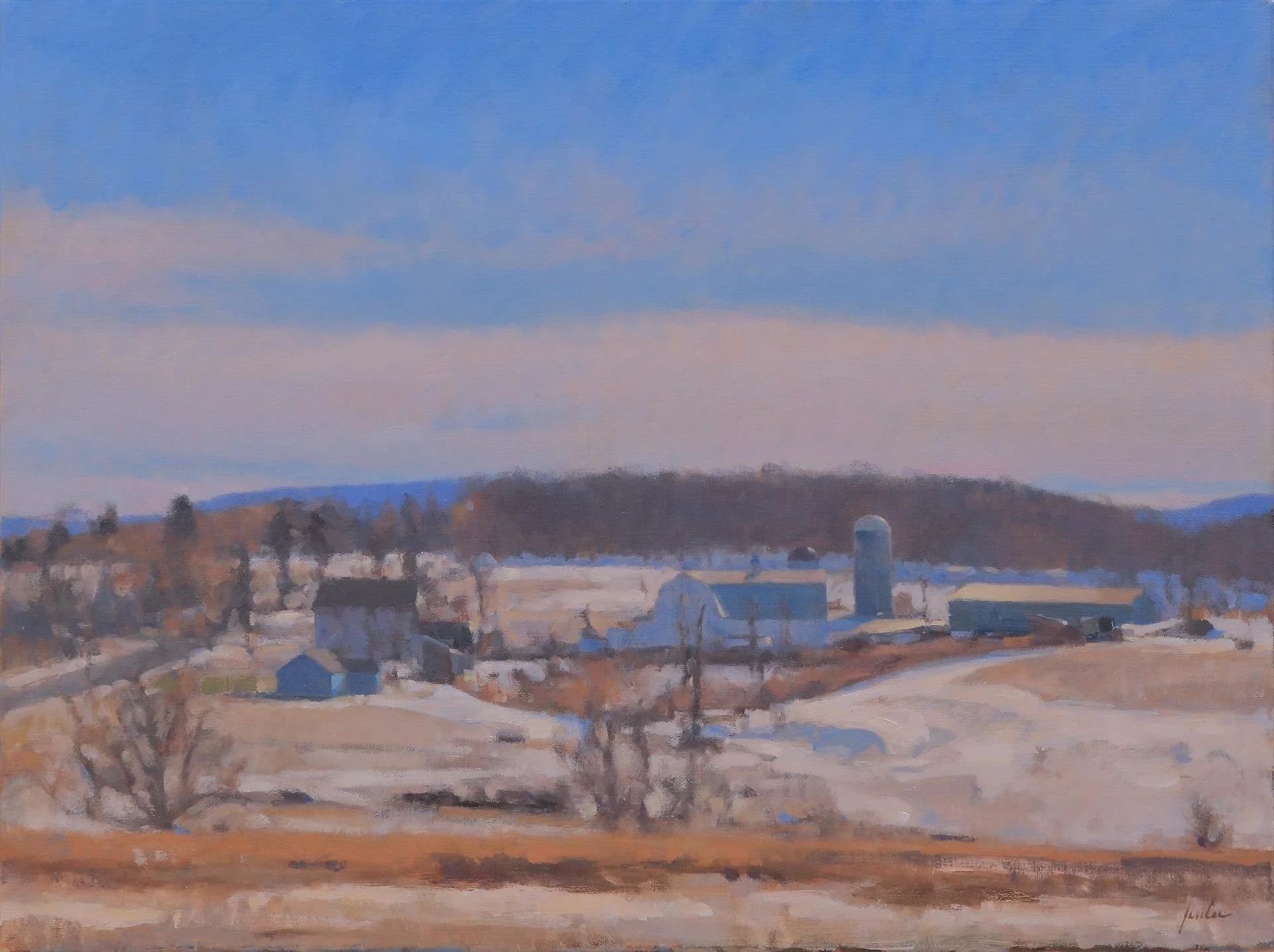 James Coe, February Light, Hull Farm
