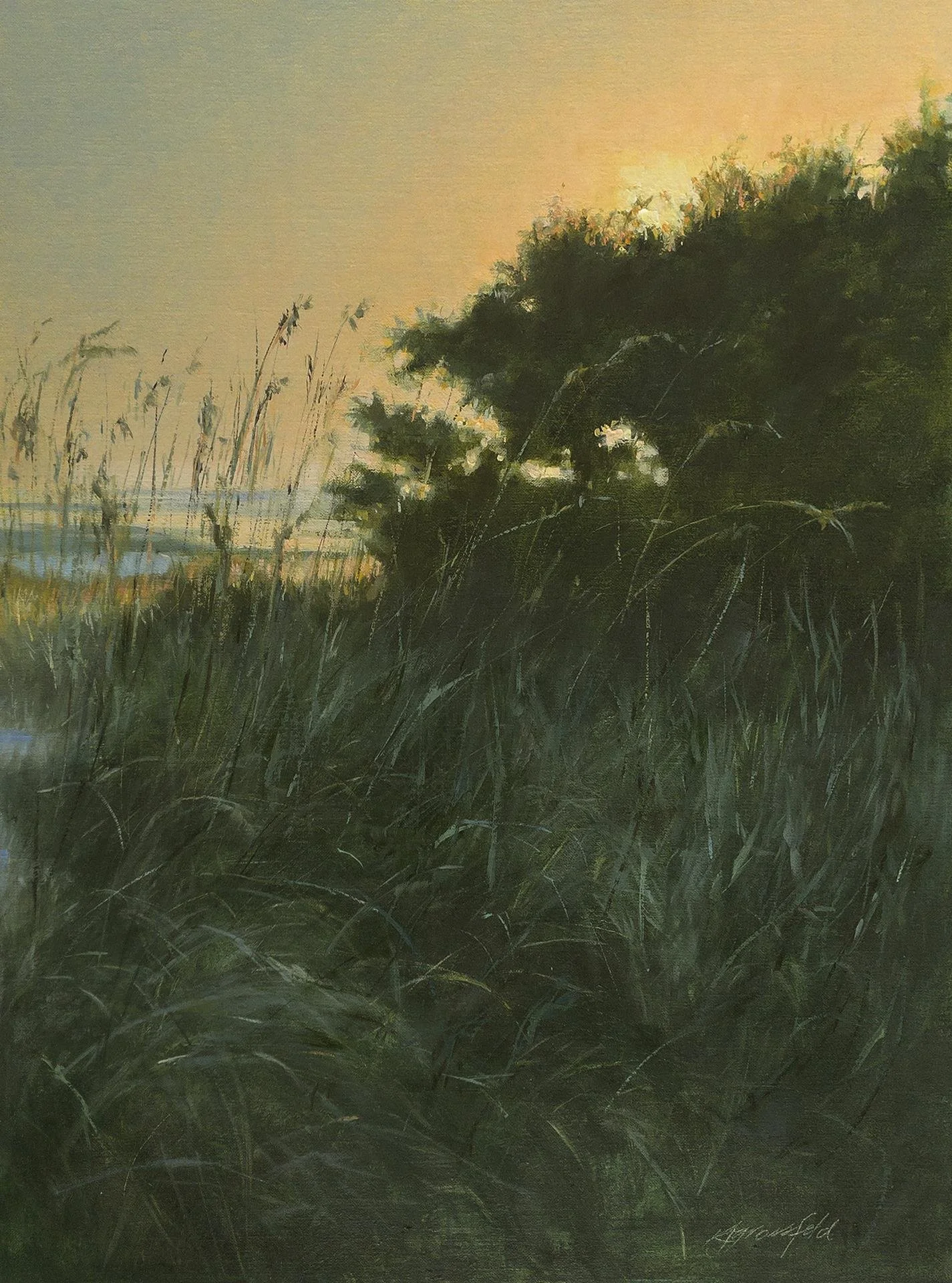 Katherine Grossfeld, Winter Morning, Nearing the Beach
