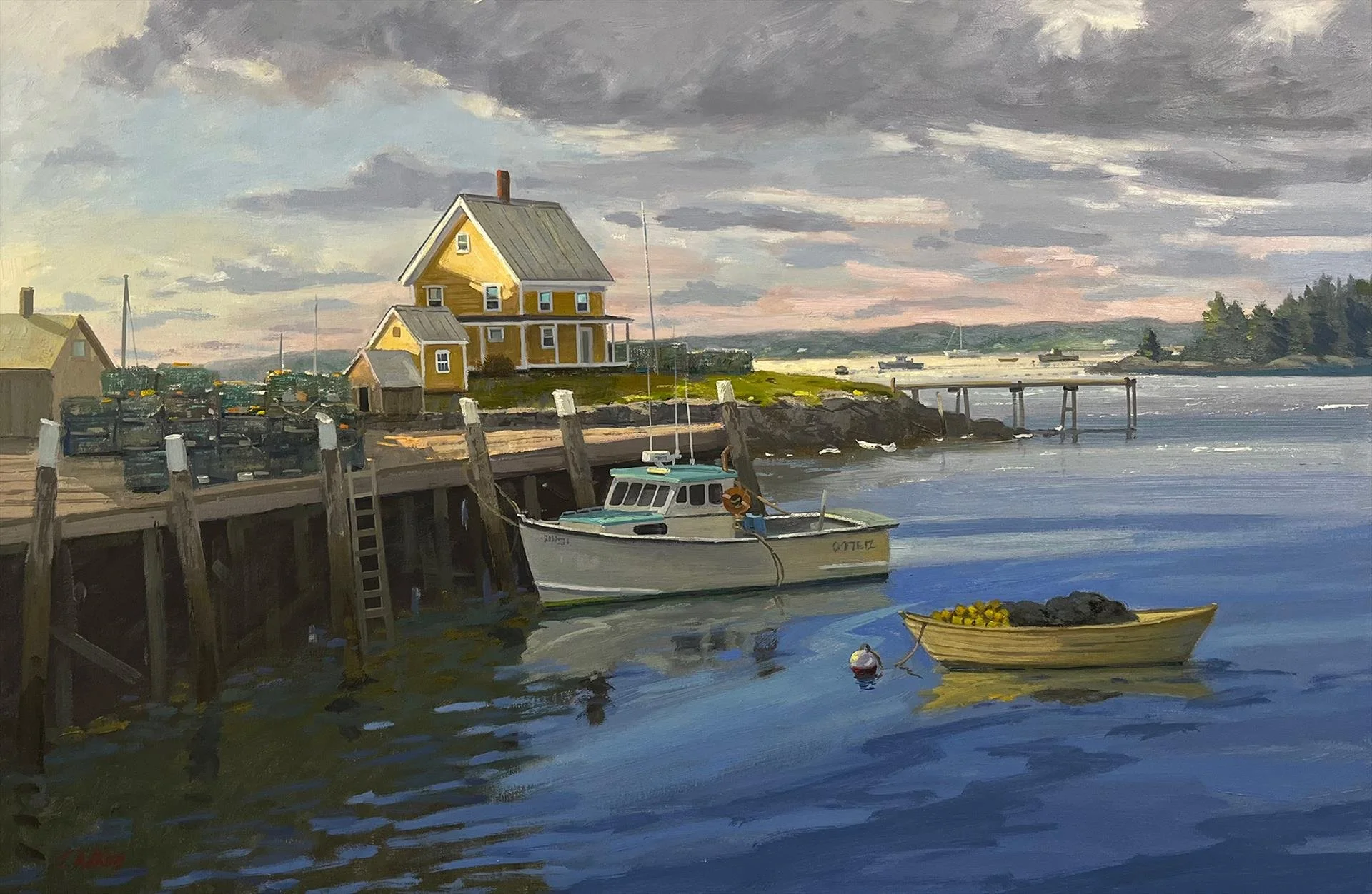 Thomas Adkins, Dawn Dockside Vinalhaven Island