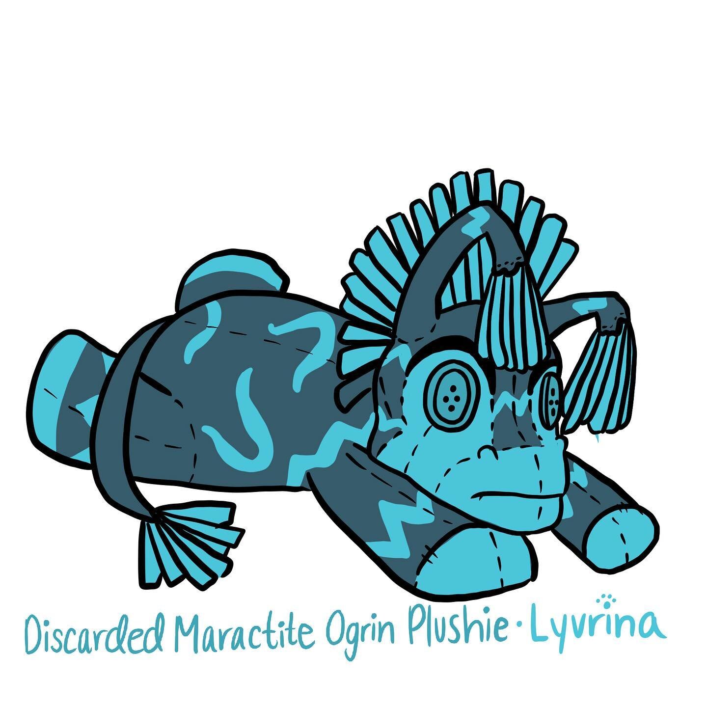 &ldquo;Oh just see how sad this plushie looks.Maybe you should hug it&rdquo;
-
-
I found this poor Discarded Maractite Ogrin Plushie while at the Ye Olde Fishing Vortex. I fished him out and then took him home. At home I dried him out and gave him so