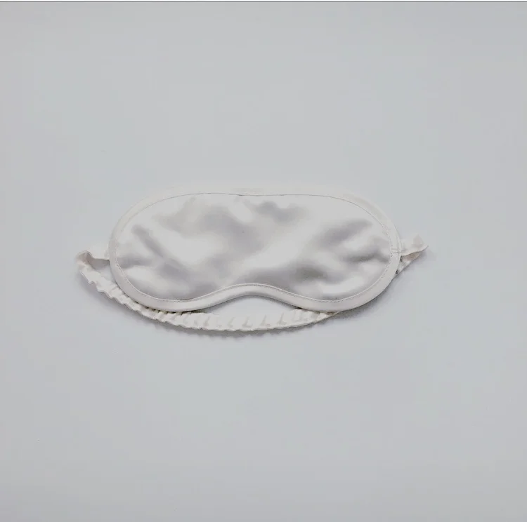 Silk eye mask white 2