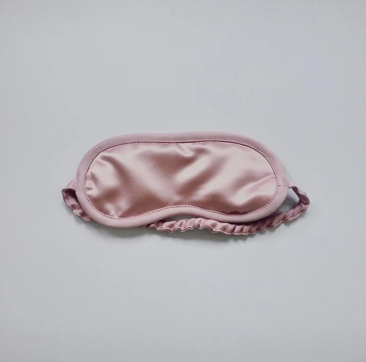 Silk eye mask Pastel-pink 1