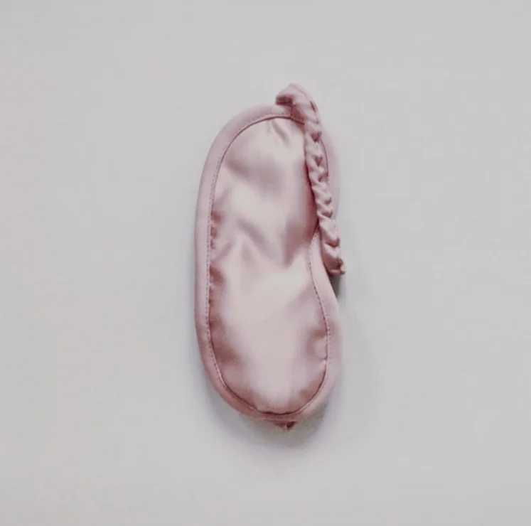 Seiden Schlafmaske Pastellpink