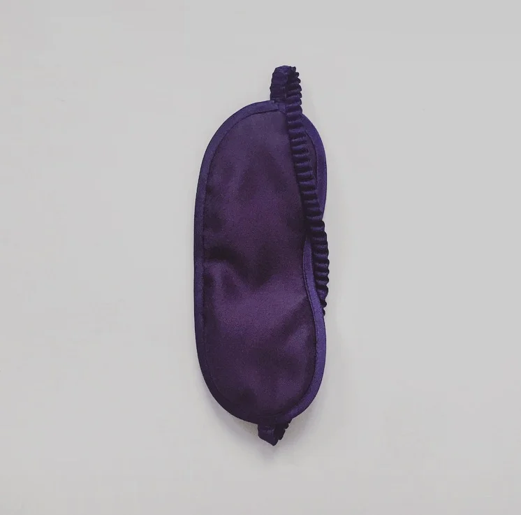 Silk eye mask purple