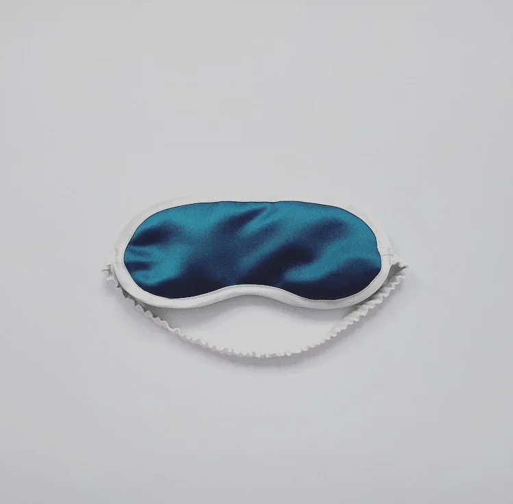Silk eye mask turquoise 1