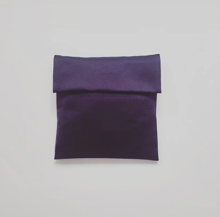 Seiden Kirschkernkissen Lila