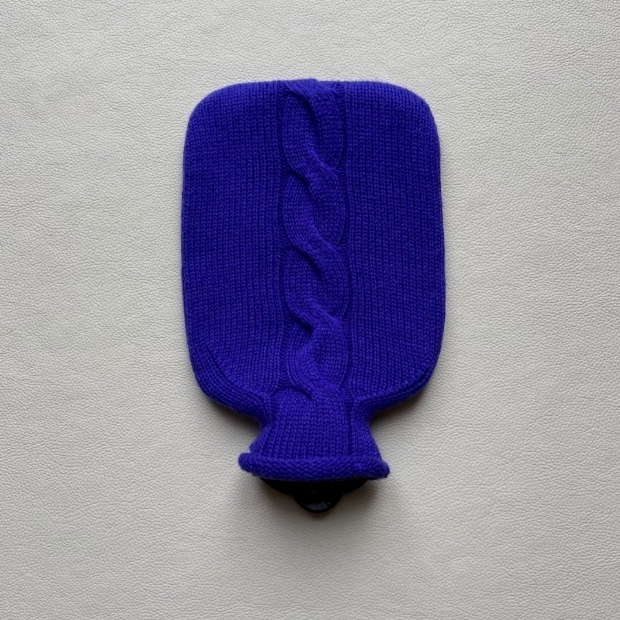 blau wärmflasche aus kaschmir