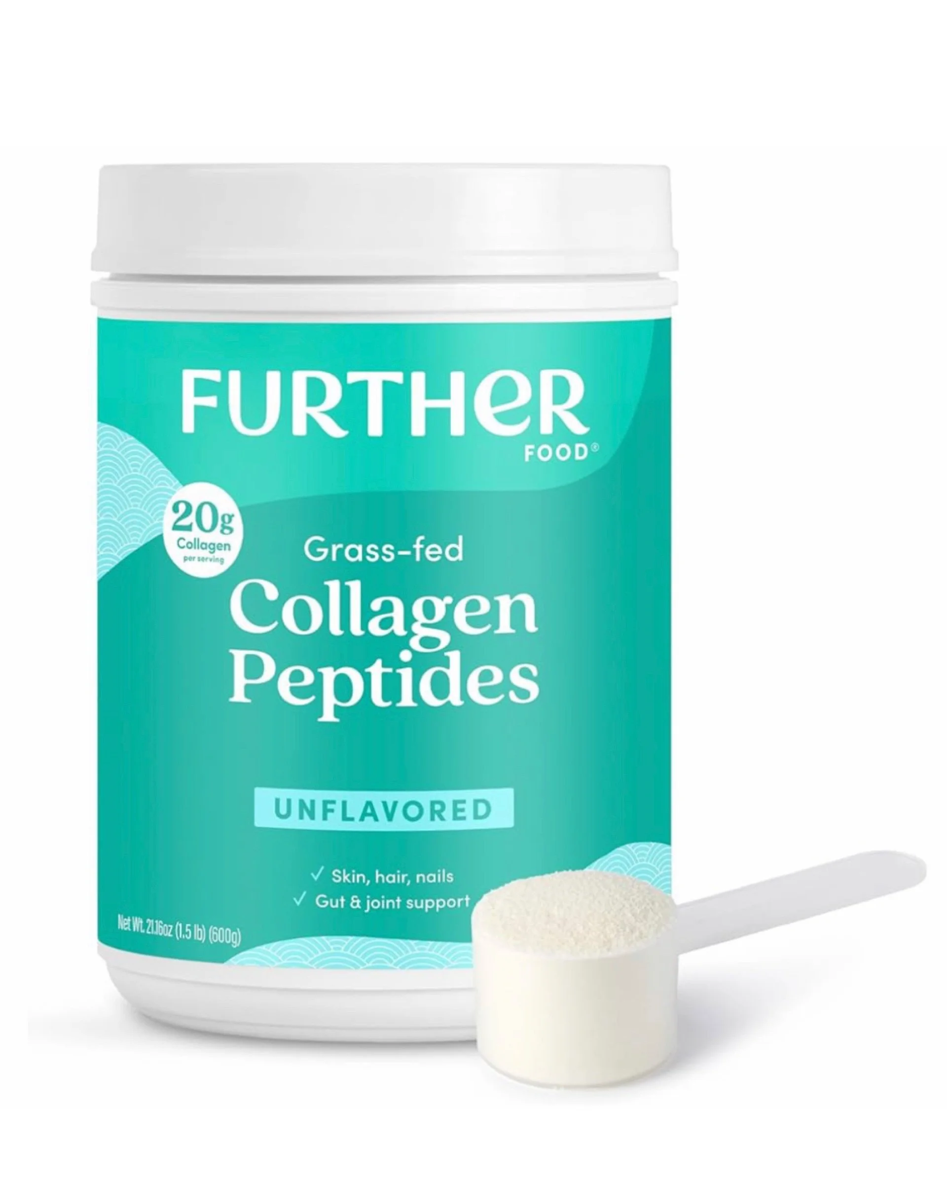 Further Food Collagen Peptides – hochwertiges Kollagenpulver für straffe Haut, Anti-Aging, Faltenreduktion und verbesserte Elastizität