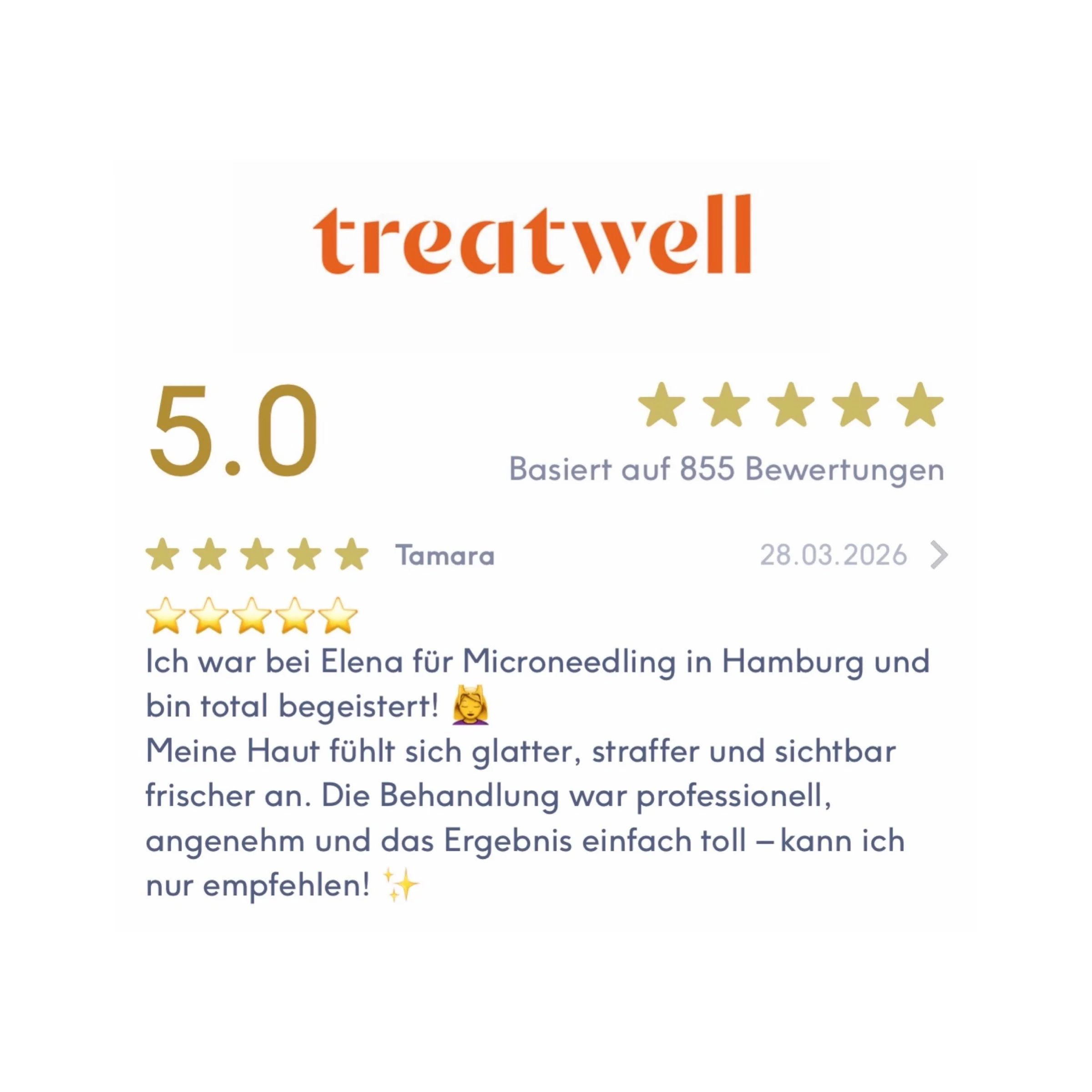 Tamara – 5★ Microneedling Ergebnis