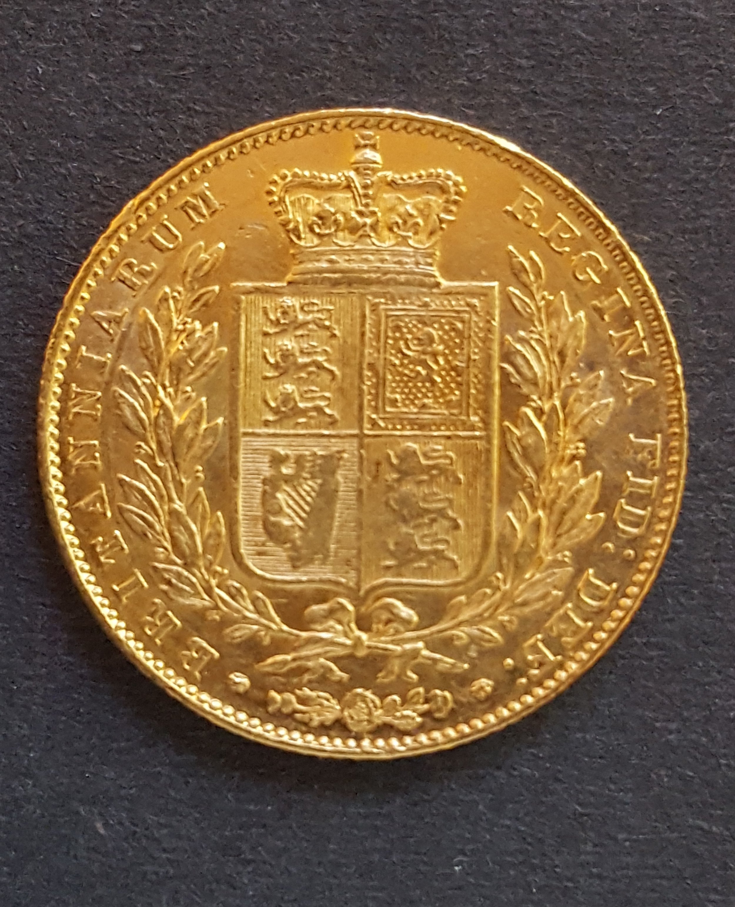 1846 Shield Back Sovereign.