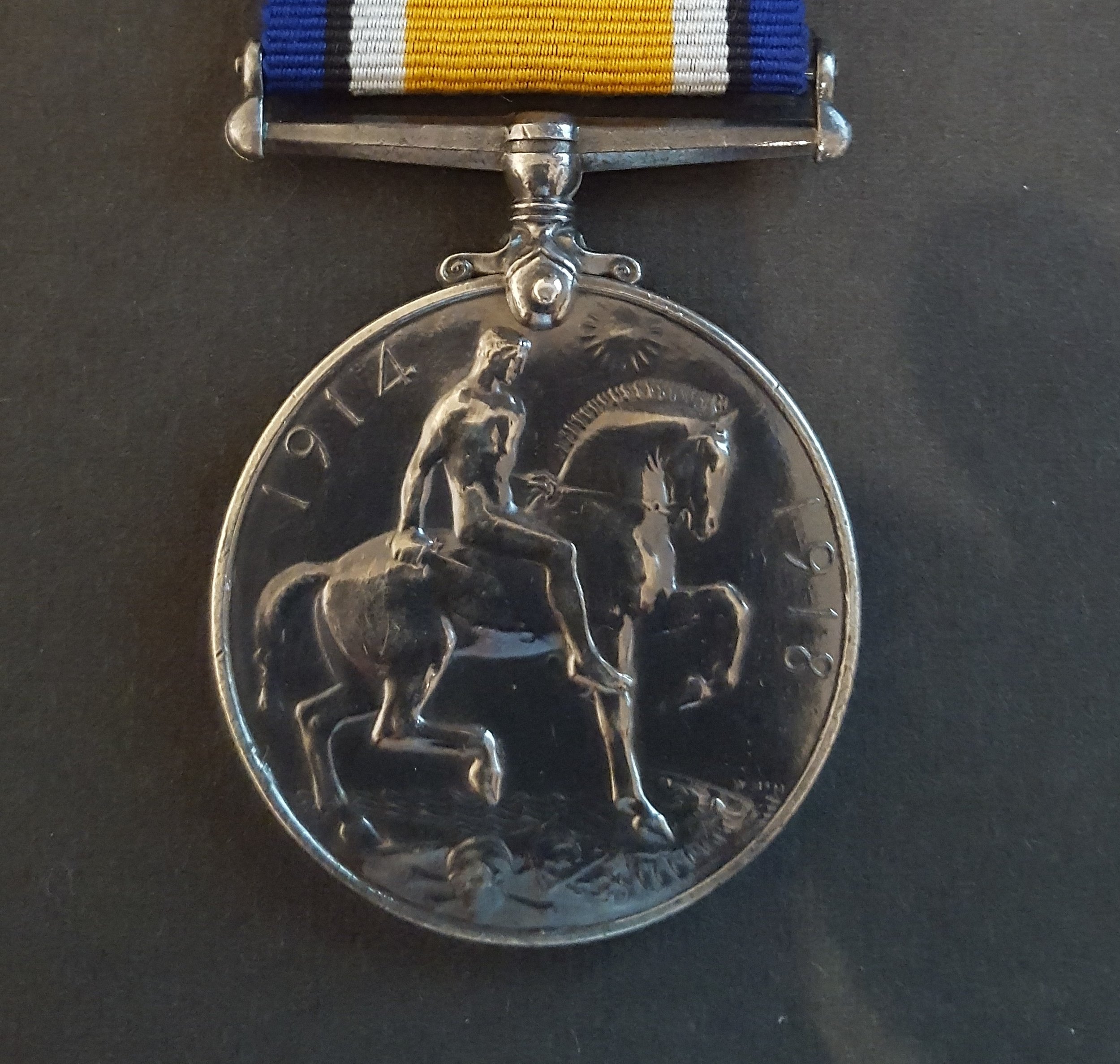 George V British War Medal Awarded to A.W. Lock VPO RANB.