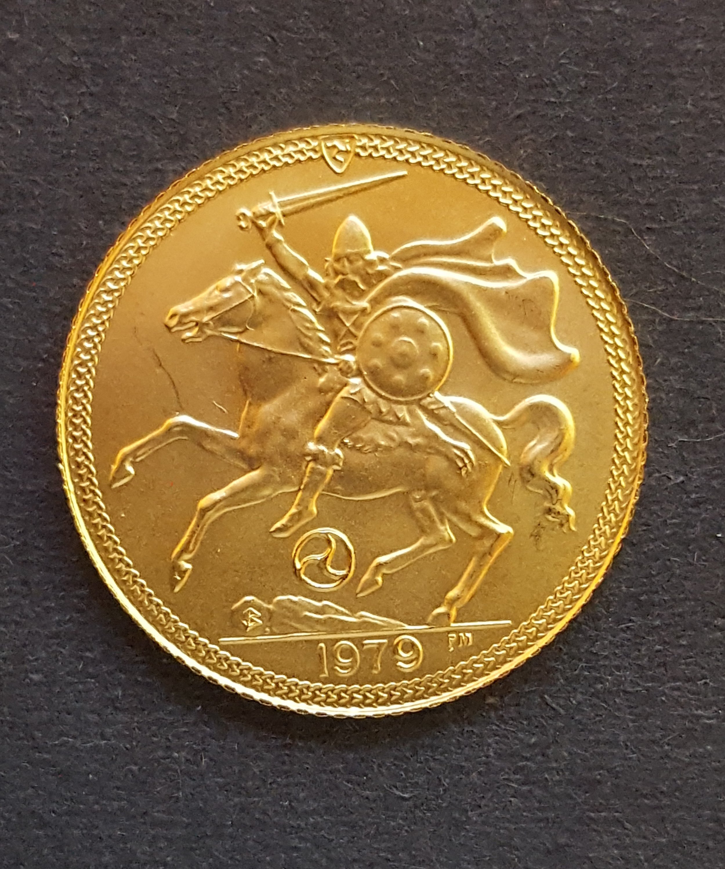 Isle of Man Half Sovereign 1979.  