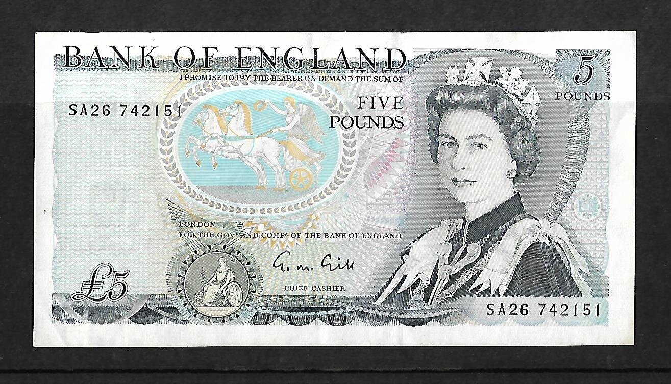 1988-1991 Five Pound Note.