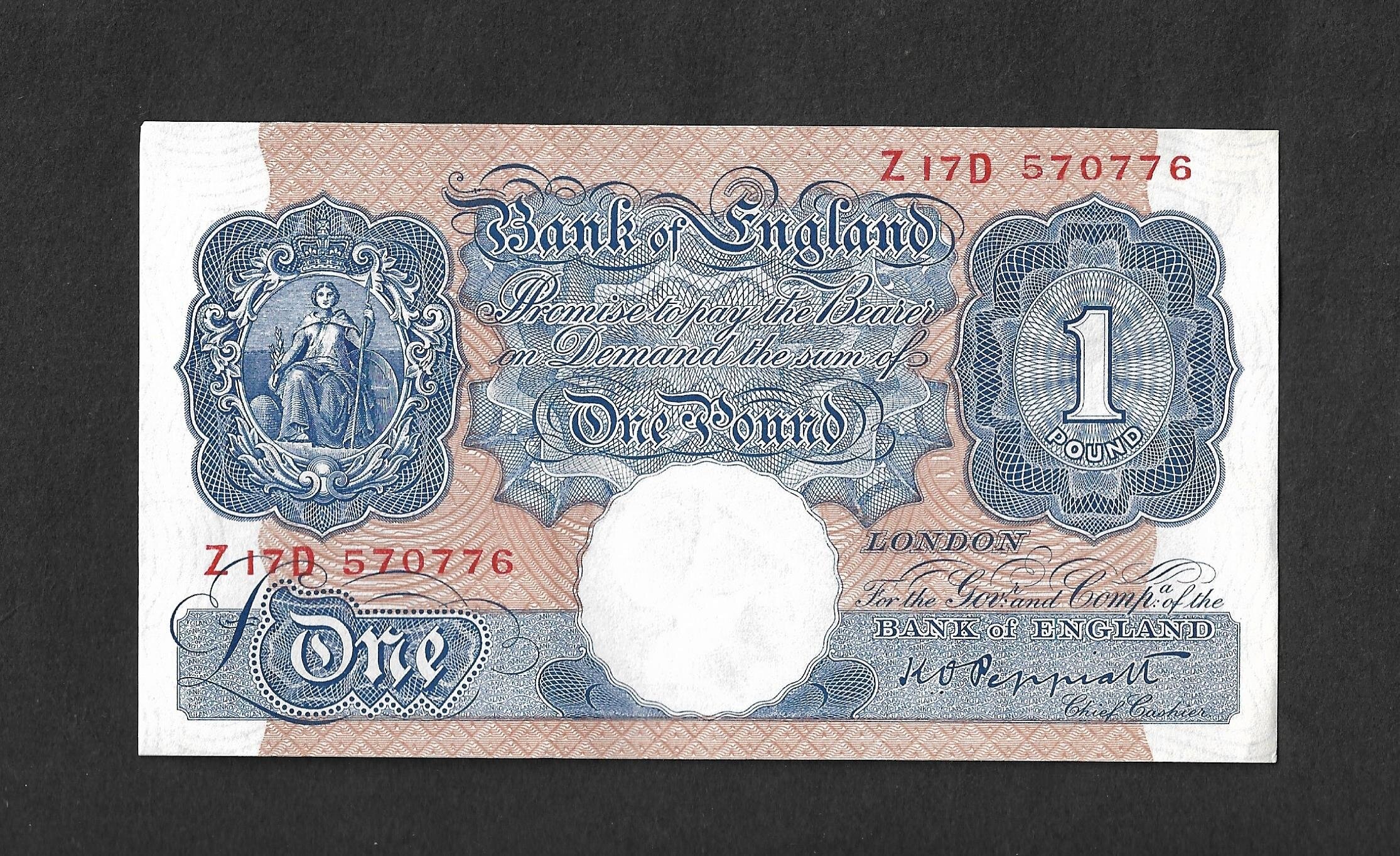 Peppiatt One Pound Note.