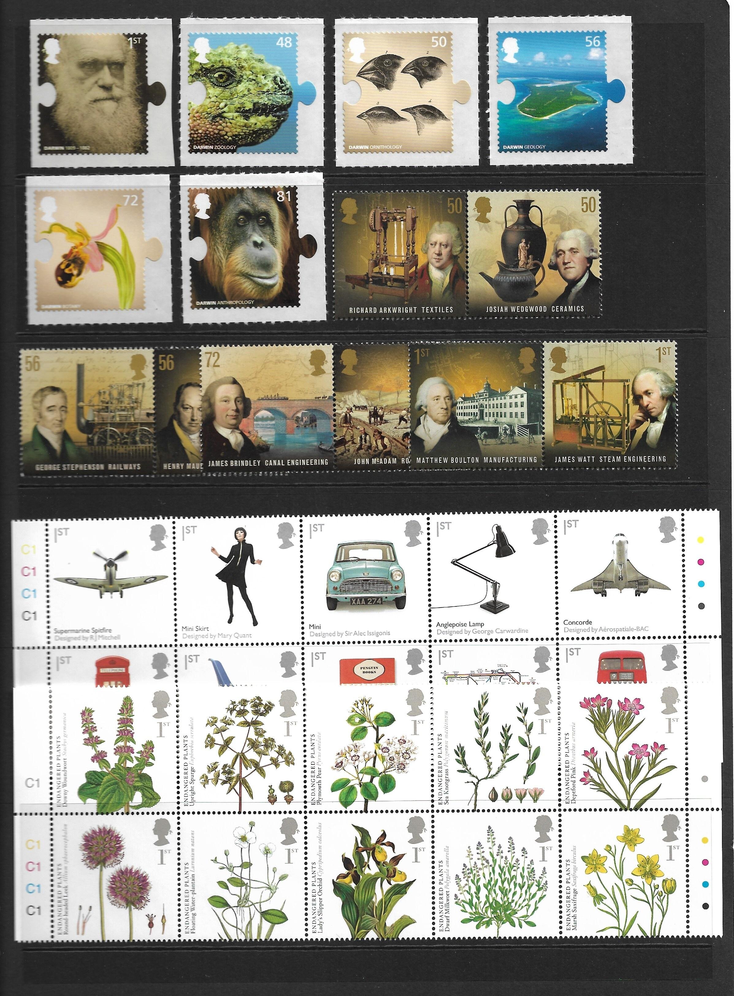 GB 2009 Commemorative Stamp Year Set - Unmounted Mint.