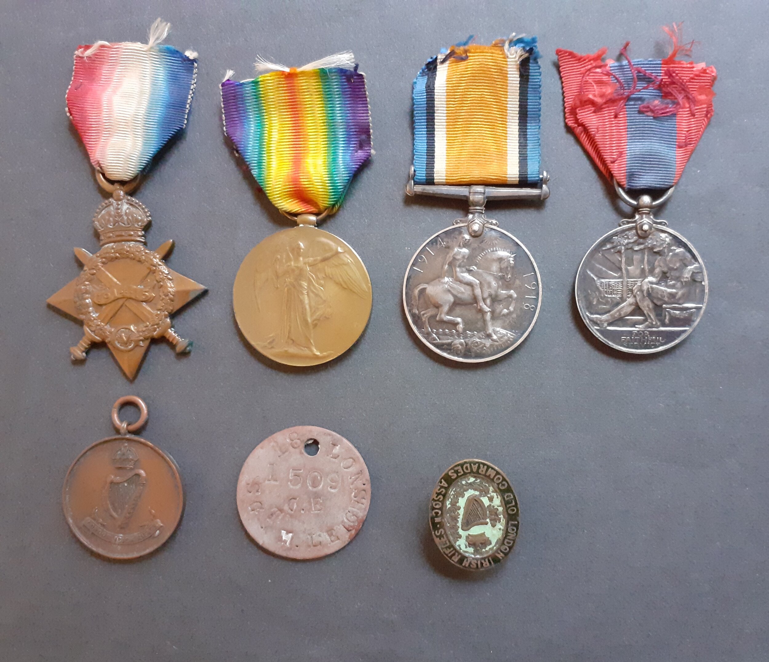 First World War Medal Grouping with the Imperial Service Medal.