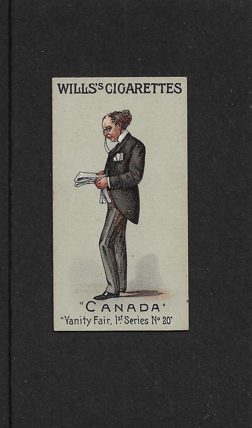 Wills Vanity Fair 1st Series 1902. No.20 Sir Wilfred Laurier VG+ Condition.