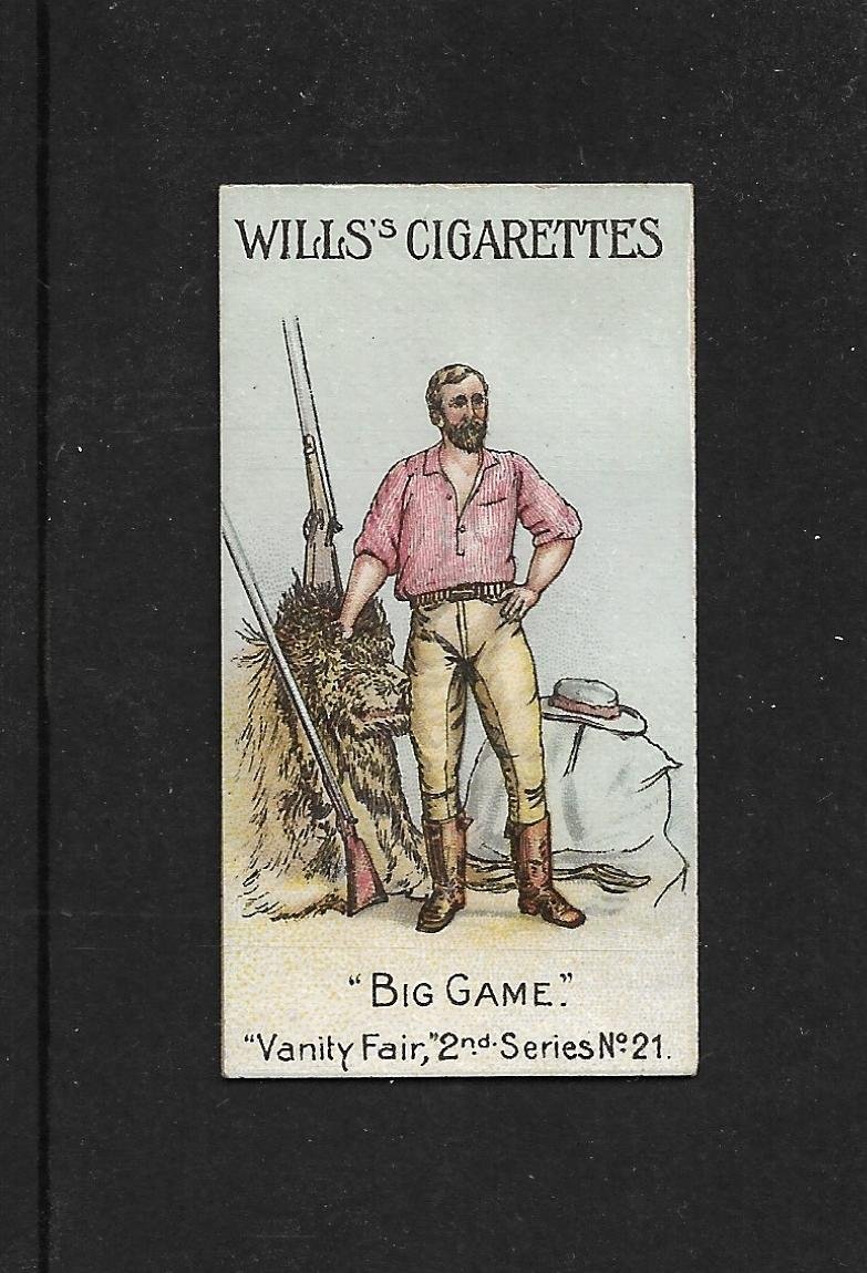 Wills Vanity Fair 2nd Series 1902. Mr F C Selous G/VG Condition.