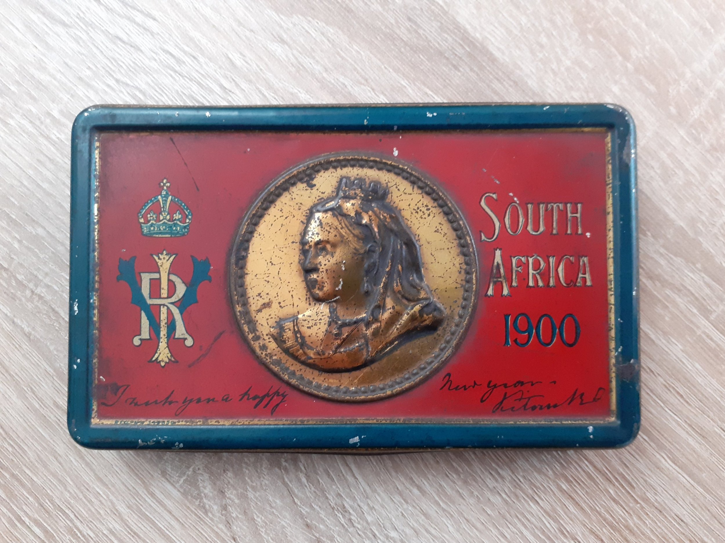 Queen Victoria Boer War Chocolate Tin.