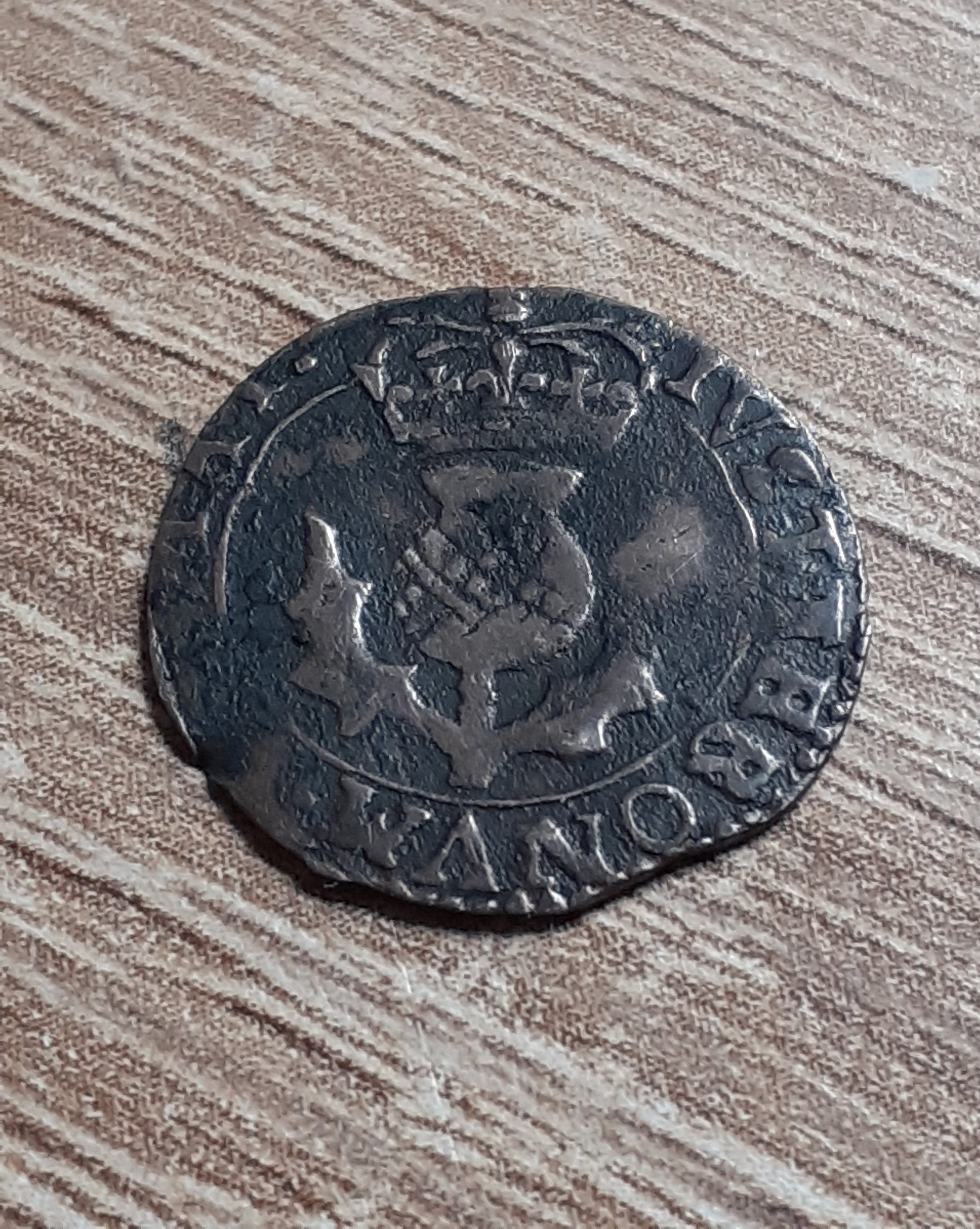 Charles I Scottish Hammered Silver 20 Pence Coin.