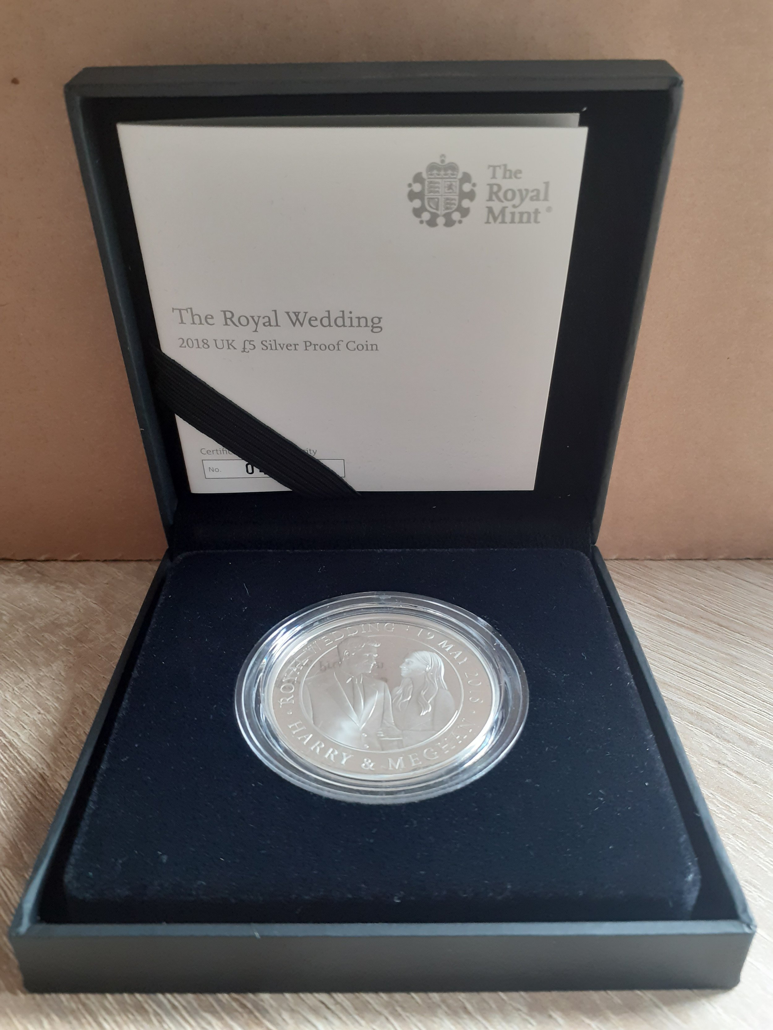 2018 Royal Wedding £5 Silver Proof Coin.