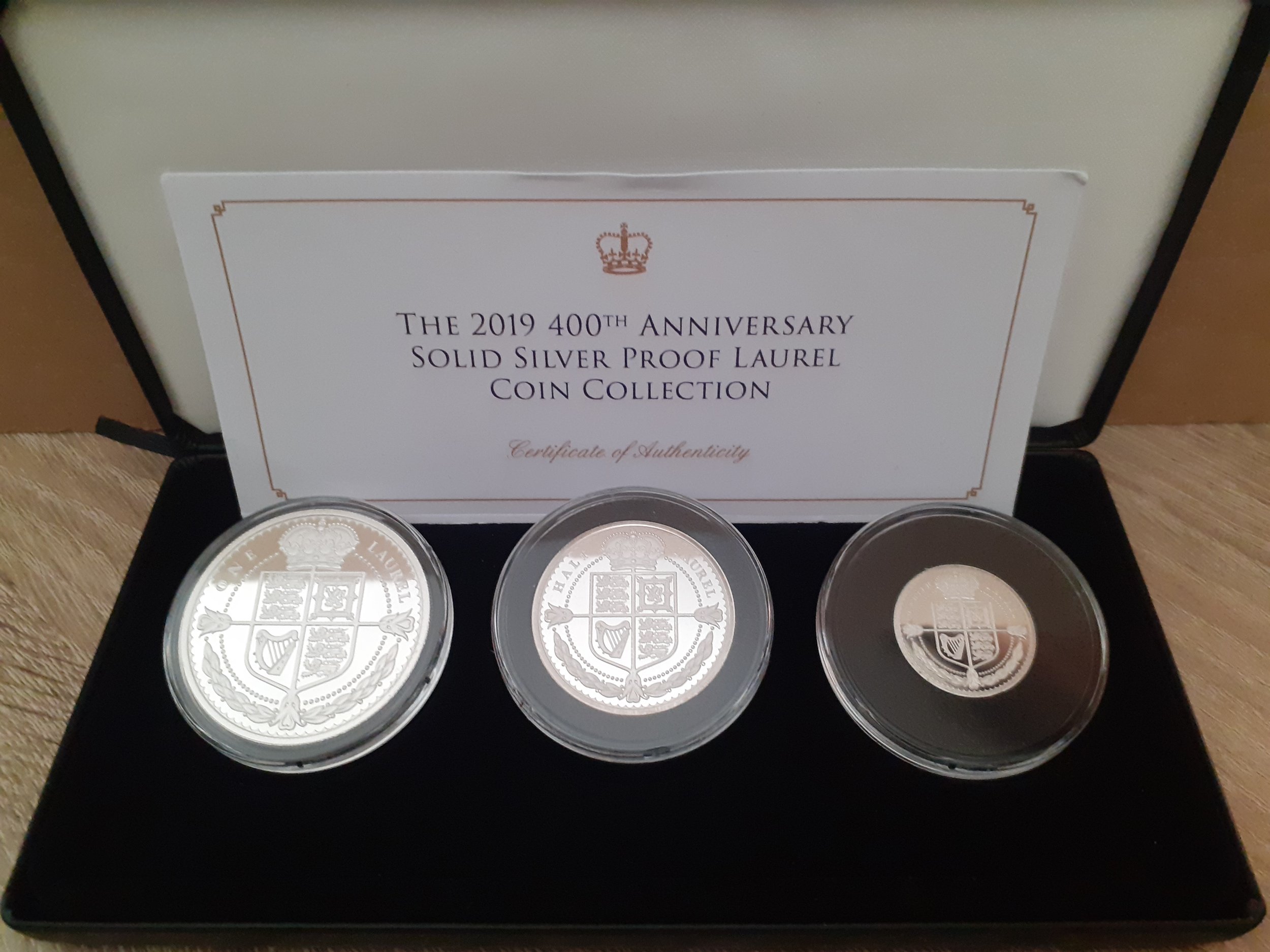 2019 Solid Silver Proof Laurel Coin Collection.