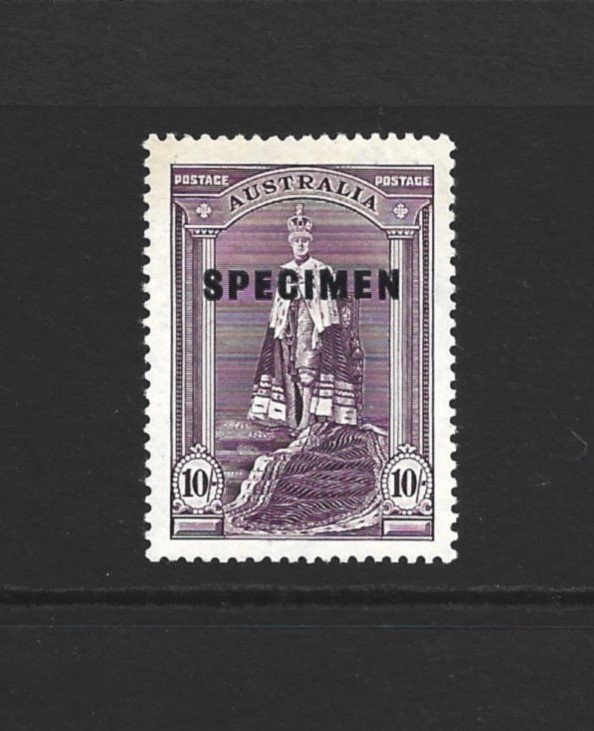Australian 10/ ‘Specimen’ Stamp.