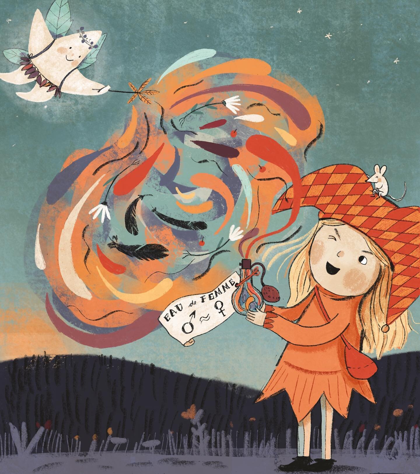 Folktaleweek Day 6 - &ldquo;Potion&rdquo;   This year I decided to make up my own (nearly wordless) story. If you want to know how it started take a look at my previous posts.  Don&rsquo;t forget to give some likes, comments and follows for all the a