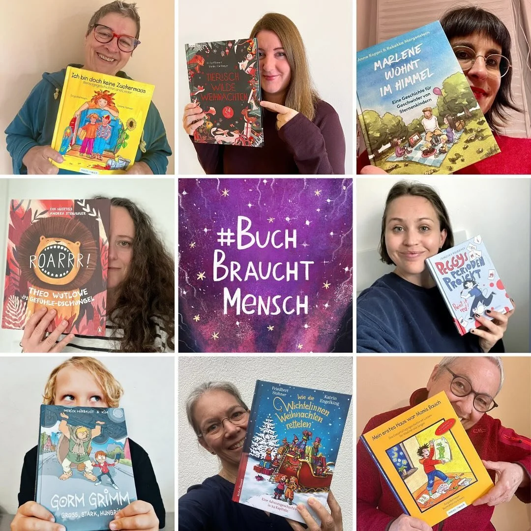 ROARRR! Unsere gemeinsame Aktion  #BuchBrauchtMensch findet heute am #bundesweitervorlesetag statt. Das macht mich froh statt w&uuml;tend. Gemeinsam mit Autor*innen, Verlagen, Buchblogger*innen und Leser*innen setzen wir ein Zeichen gegen die Verwend
