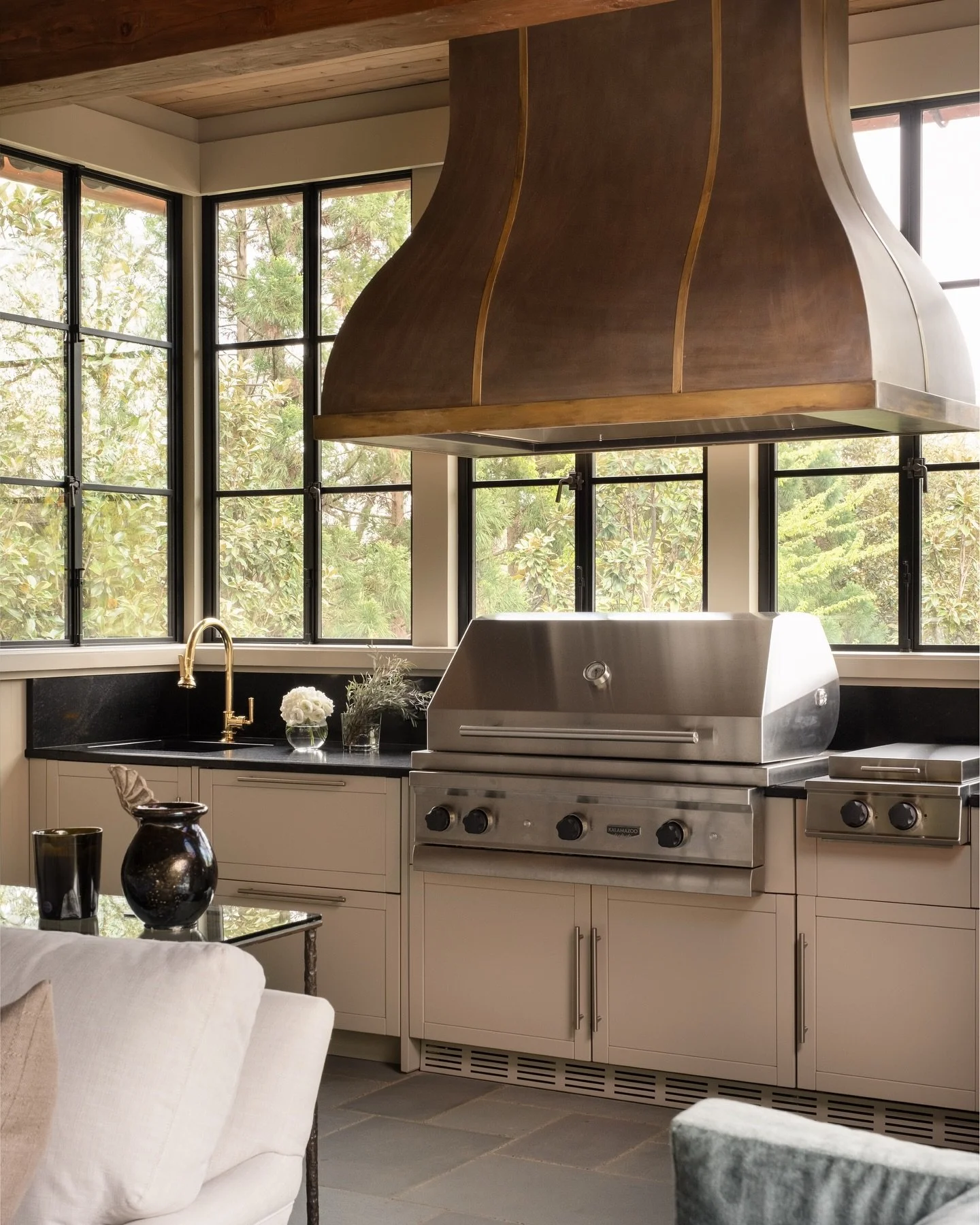 The cabana of comfort and sophistication—designed for all seasons, but especially those summer nights spent dipping in the pool, wining, dining, and enjoying the ease of relaxed elegance. Every detail is thoughtfully curated with connection and