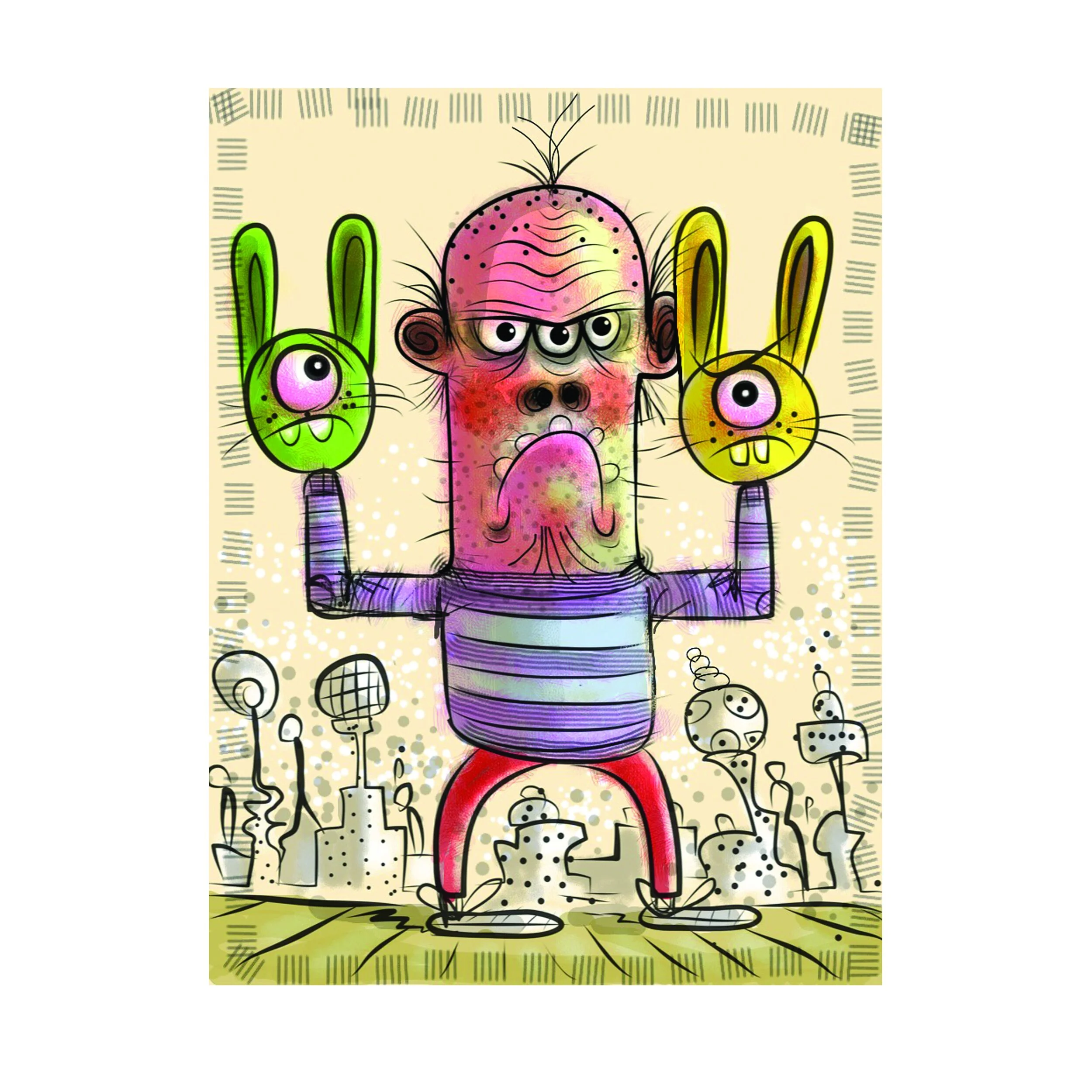 CRANKY McBUNNYHANDS 9x12 SQ.jpg