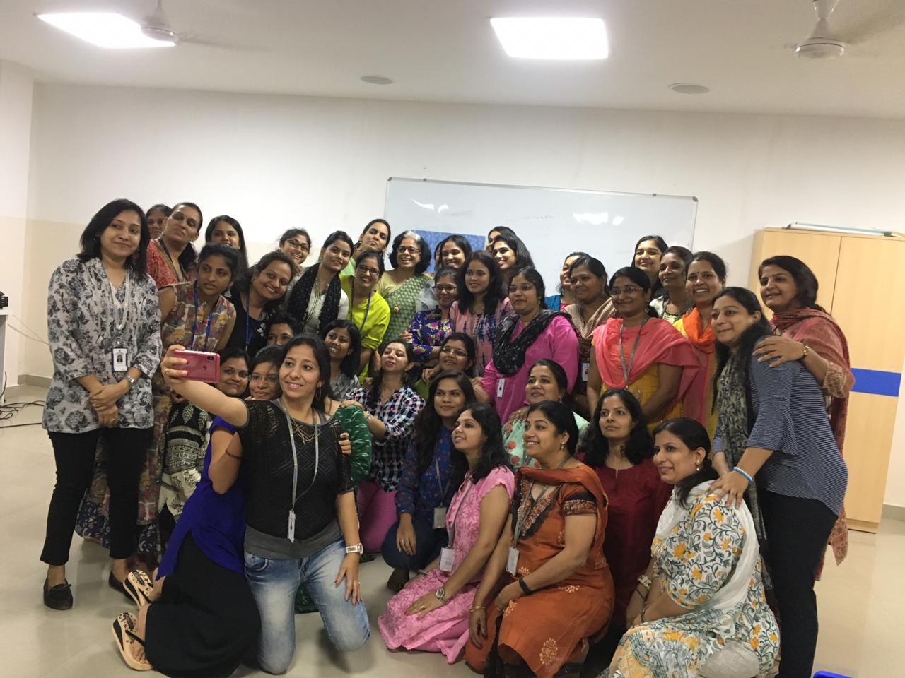The fun loving teachers of pre-primary who became dear friends at the end of three hours